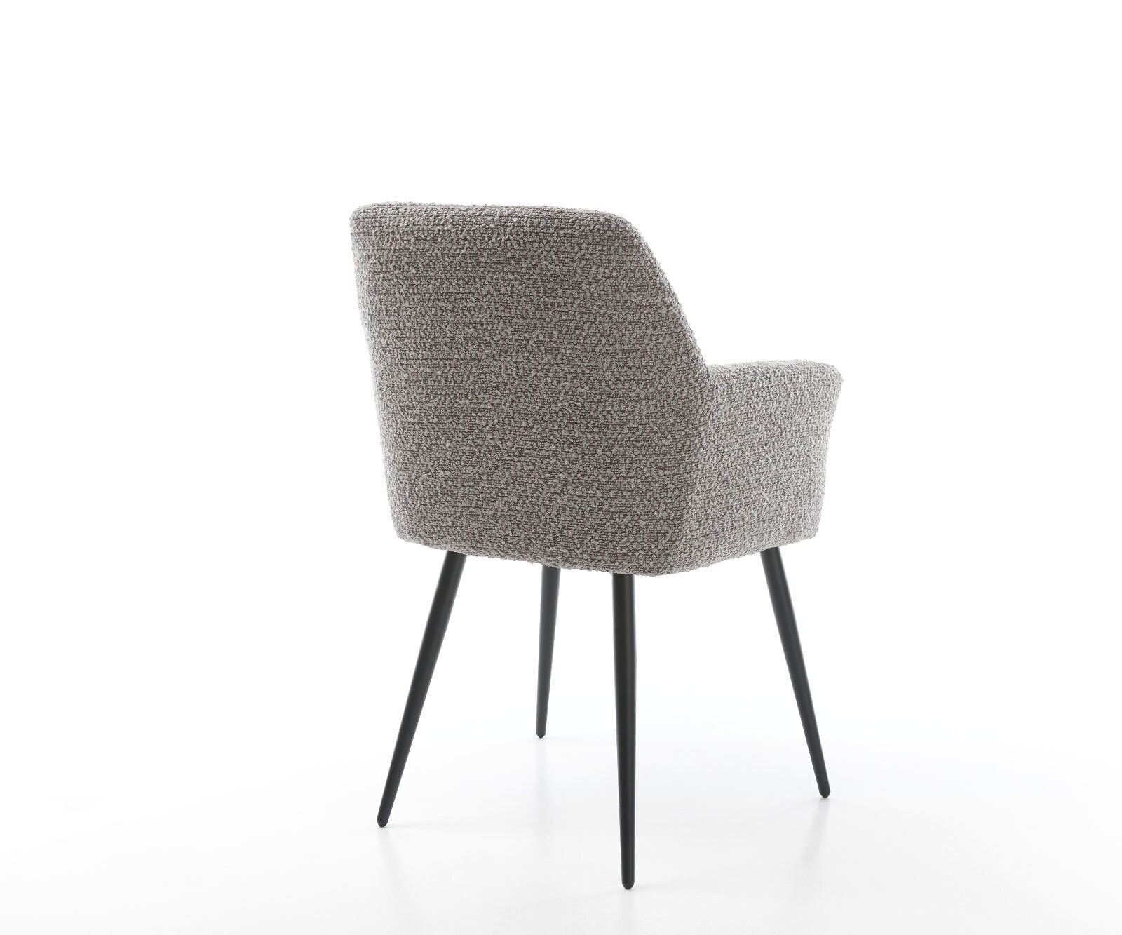 Стол Букле Сребристосив 4-крака Прави Черни Покет пружина Xana-Flex 5