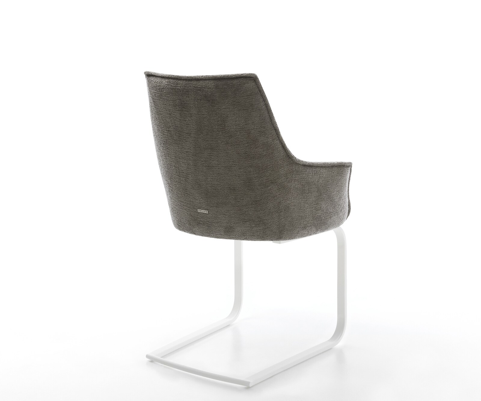 Стол с конзола Alja-Flex с подлакътници Bouclé Soft Mud Стол с конзола плосък White Pocket spring core 5