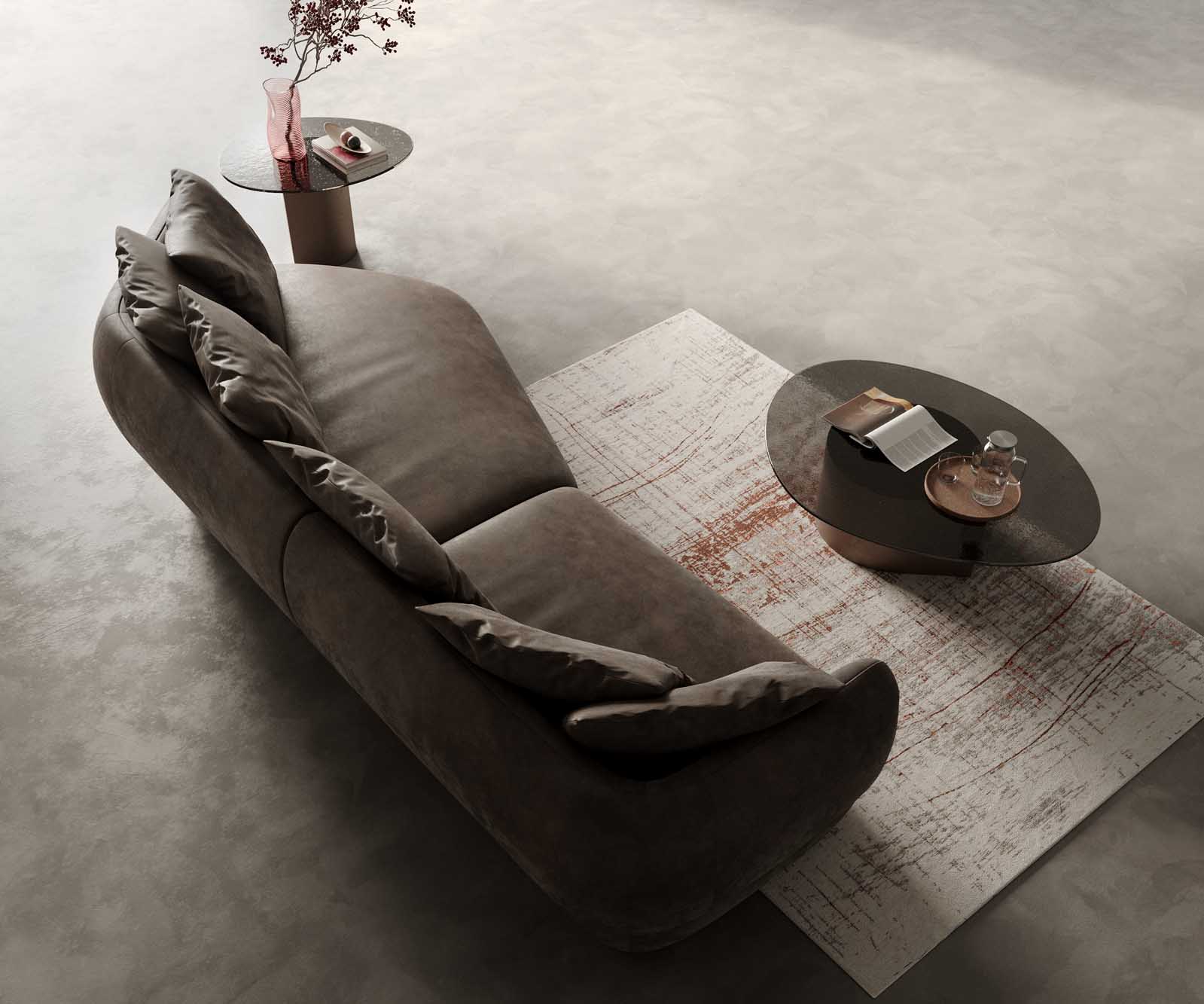 Диван Roya 320x140 cm микрофибър тъмнокафяв 5 Диван Roya 320x140 cm микрофибър тъмнокафяв 5