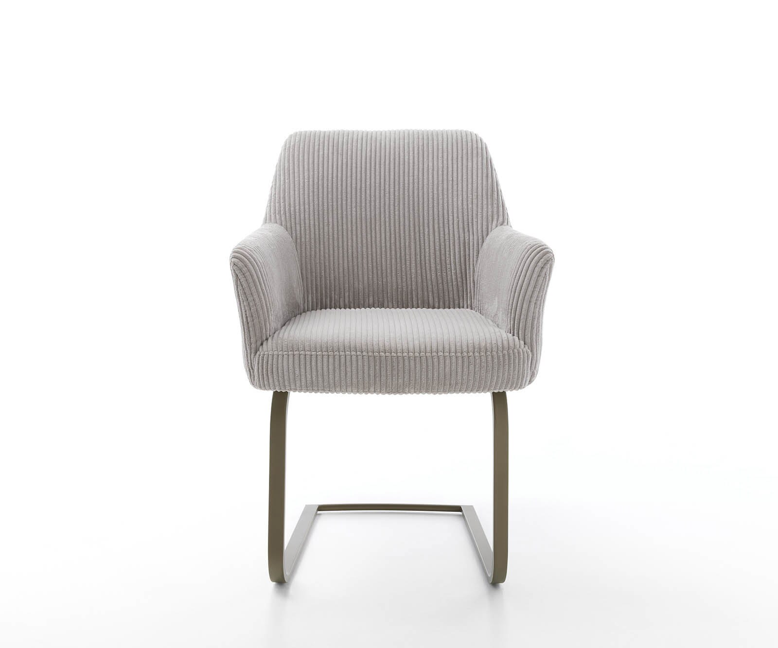 Люлеещ стол с подлакътници Корд Сребристо сив Конзолен крак плосък  Титан Покет пружина Xana-Flex 1 Люлеещ стол с подлакътници Корд Сребристо сив Конзолен крак плосък  Титан Покет пружина Xana-Flex 1