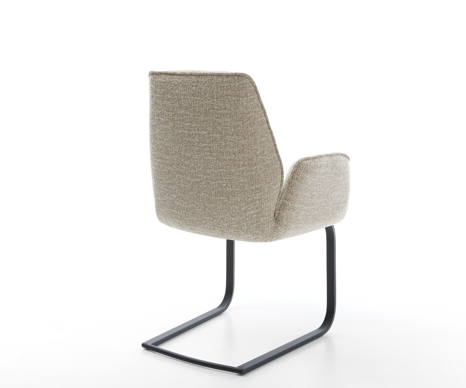 Стол с конзола Zoa-Flex Тъкан Soft Beige Стол с конзола плосък Black Pocket spring core 5