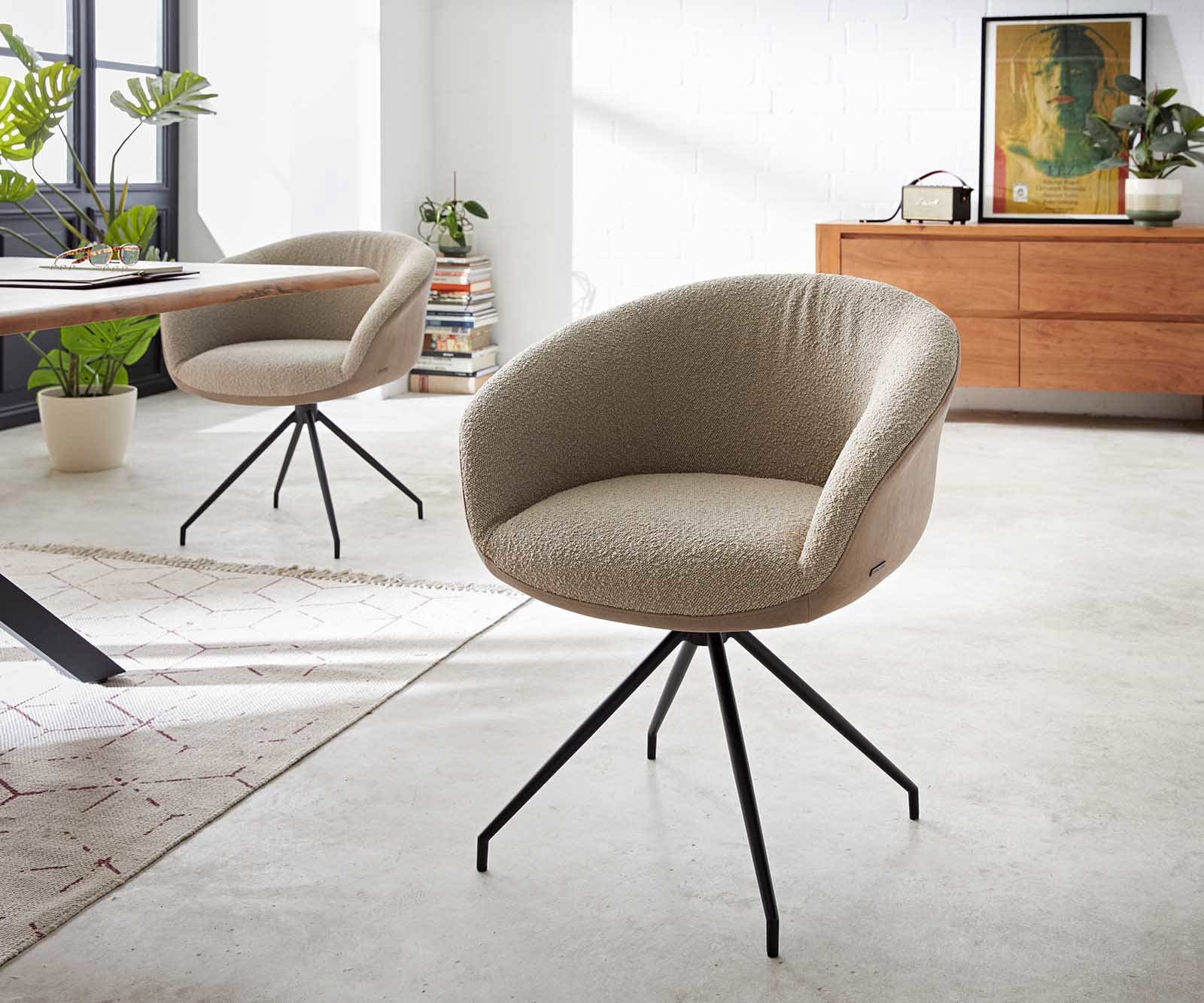 Врътящ се стол с подлакътници Комбинация от дамаски Сиво-Кафяв Конус крак кръгъл Черен 180° въртящ се Покет пружина Vinka-Flex Врътящ се стол с подлакътници Комбинация от дамаски Сиво-Кафяв Конус крак кръгъл Черен 180° въртящ се Покет пружина Vinka-Flex