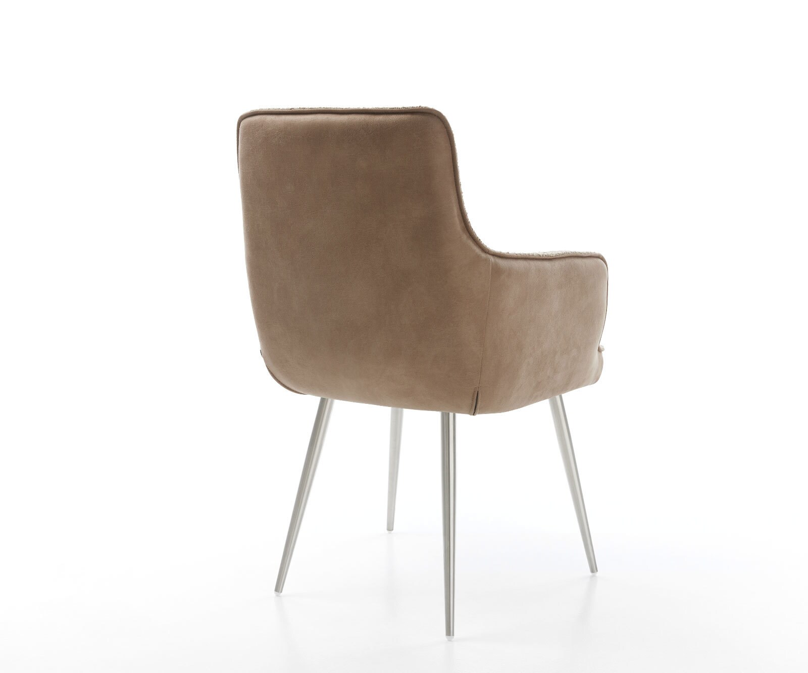 Стол Комбинация Дамаски Сиво-Кафяв 4-крака Прави Неръждаема стомана Покет пружина Heira-Flex 4