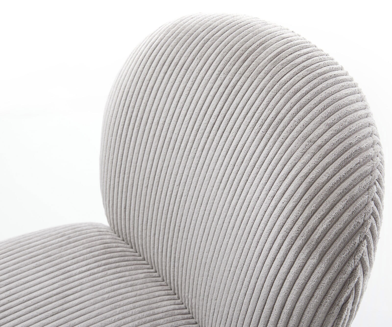 Трапезен стол Корд СребристСив 4 крака конични Черен Покет пружина Nube-Flex 3