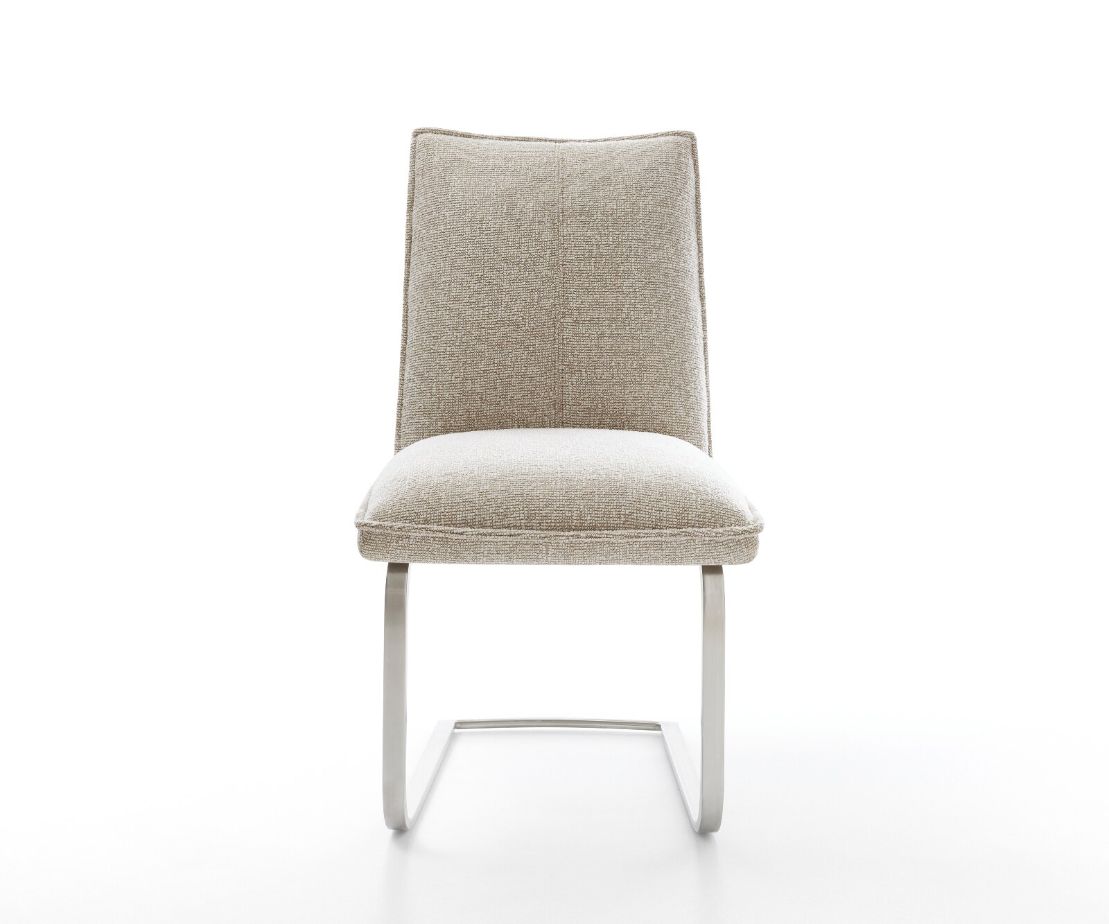 Стол с конзола Lelio-Flex тъкан Soft Beige Стол с конзола с плоска сърцевина от джобни пружини от неръждаема стомана 2