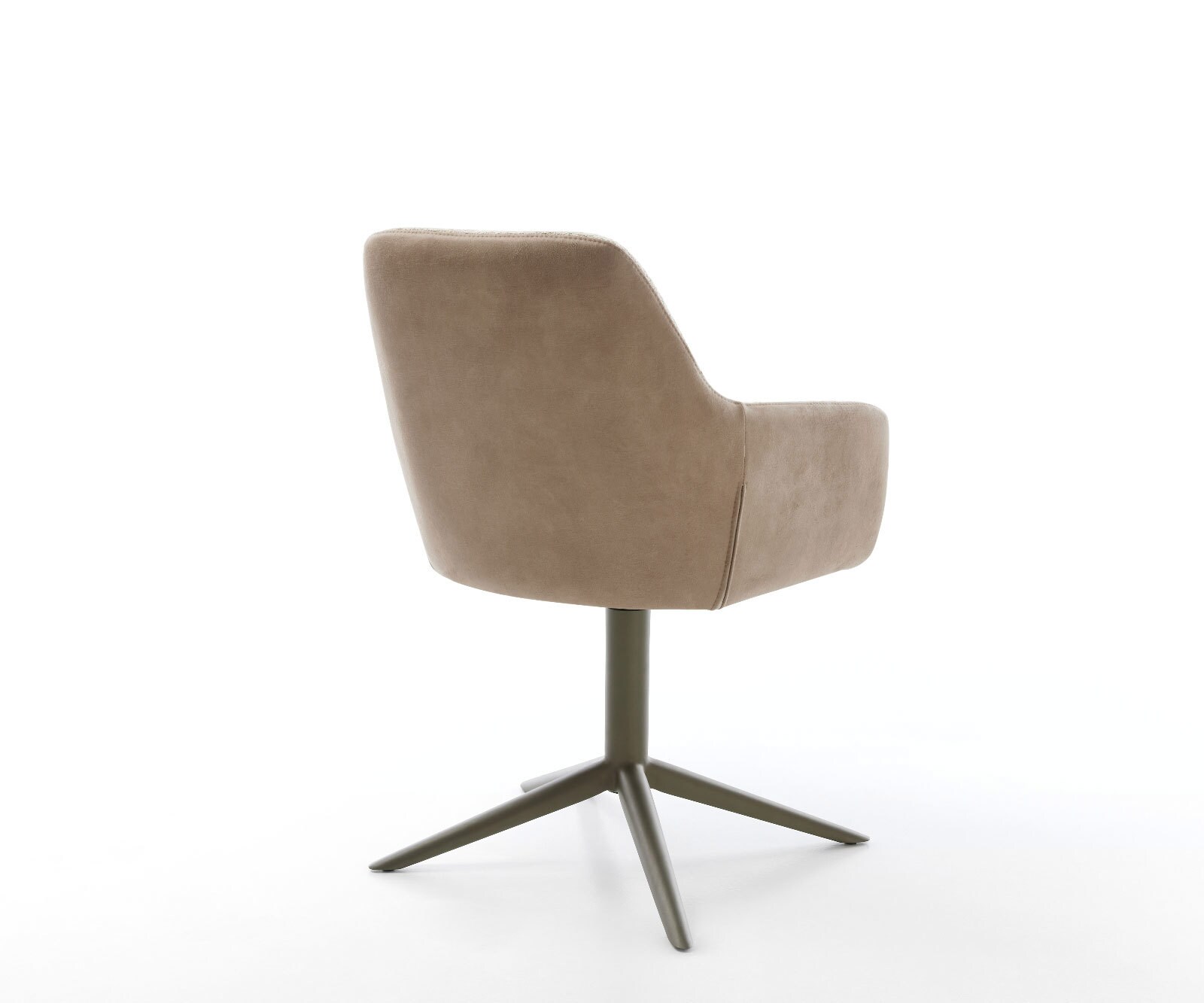 Въртящ се стол Pejo-Flex микс от материали кална основа ефект покритие титан 360° въртяща се люлееща се функция сърцевина от джобни пружини 4