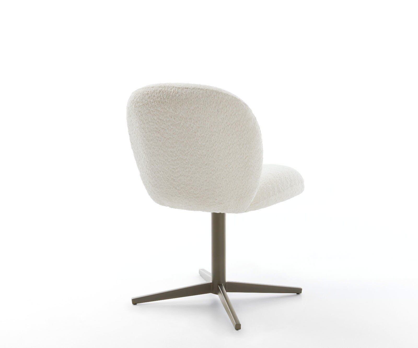 Врътящ се стол Букле Бял Офис основа  Titan 360° въртящ се Покет пружина Nube-Flex 5