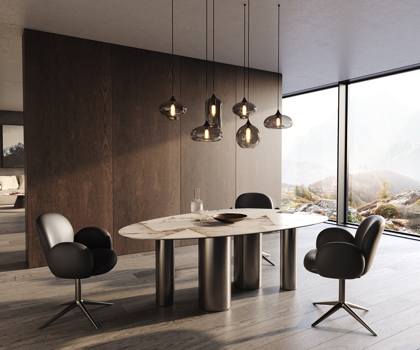 Трапезна маса Edge керамика овал 5