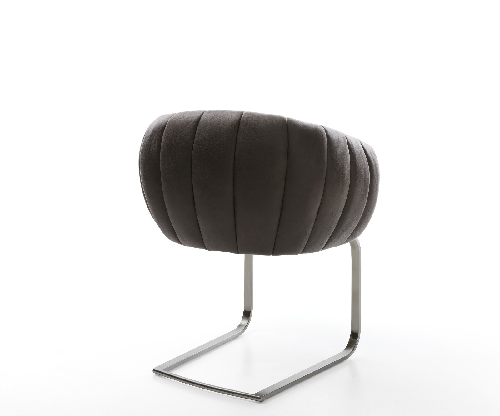 Конзолен стол Jada-Flex микрофибър антрацит реколта конзолен стол плосък графит джоб пружина сърцевина 4