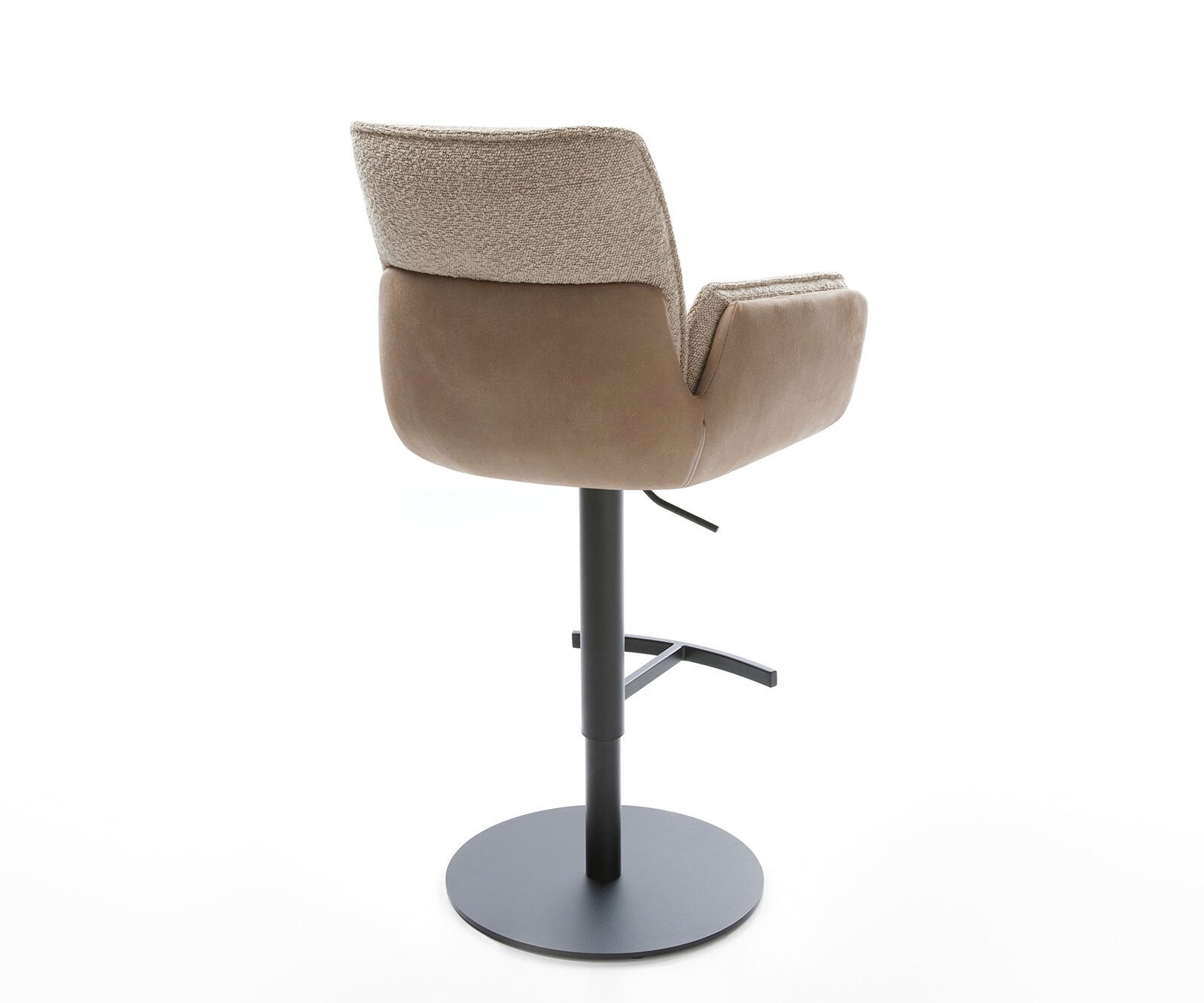 Барстол Nela-Flex смес от материали кал въртяща се основа регулируема по височина метална въртяща се основа джоб пружина 4