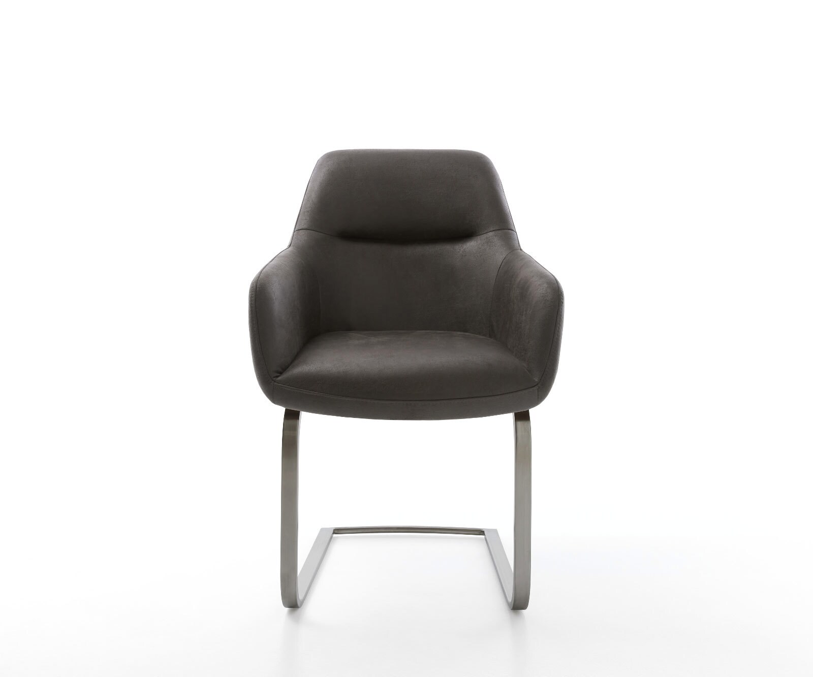 Конзолен стол Pejo-Flex микрофибър антрацит реколта конзолен стол плосък графит джоб пружина сърцевина 1