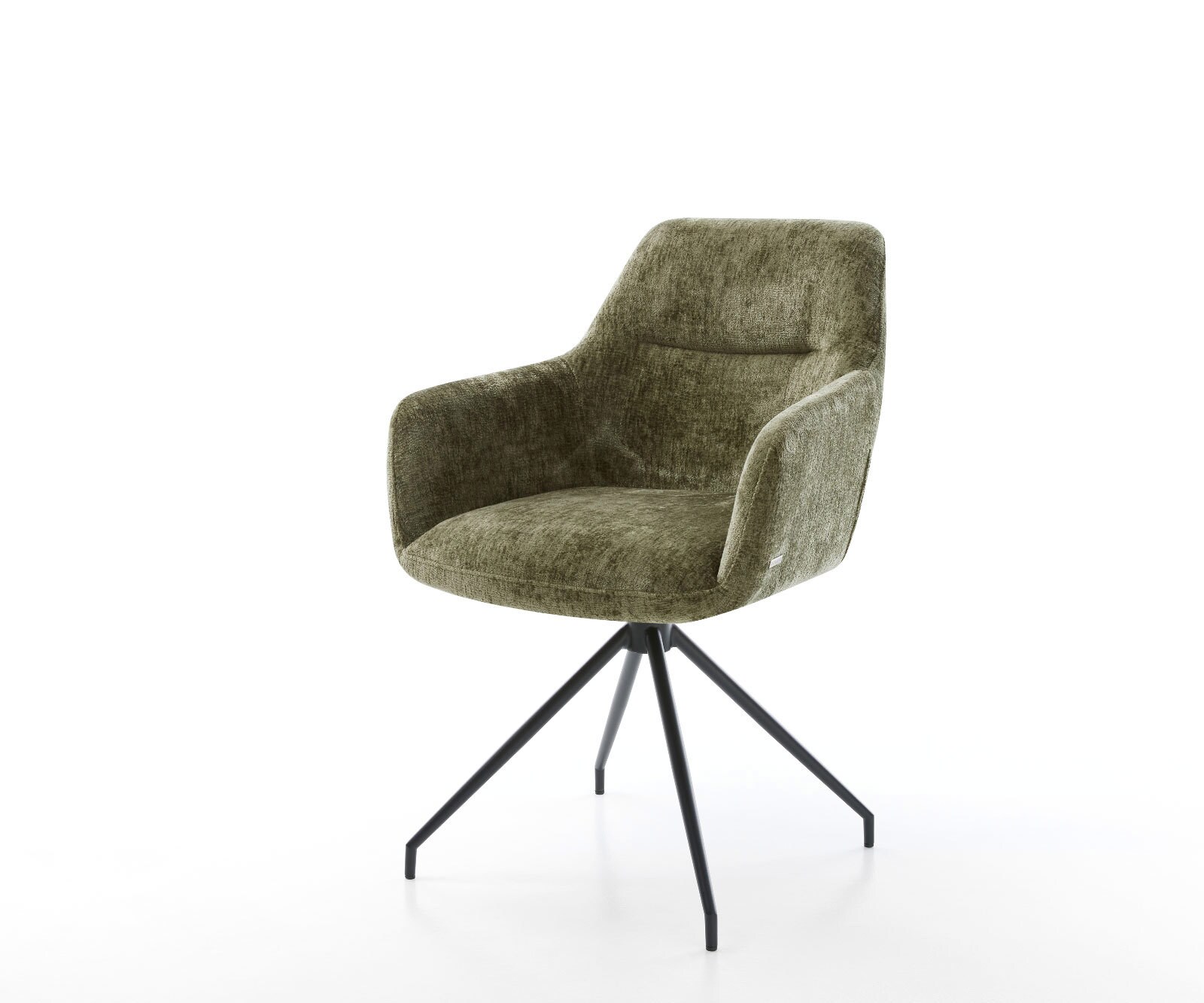 Врътящ се стол Шенил Маслина Конус крак кръгъл Черен 180° въртящ се Pejo-Flex Врътящ се стол Шенил Маслина Конус крак кръгъл Черен 180° въртящ се Pejo-Flex