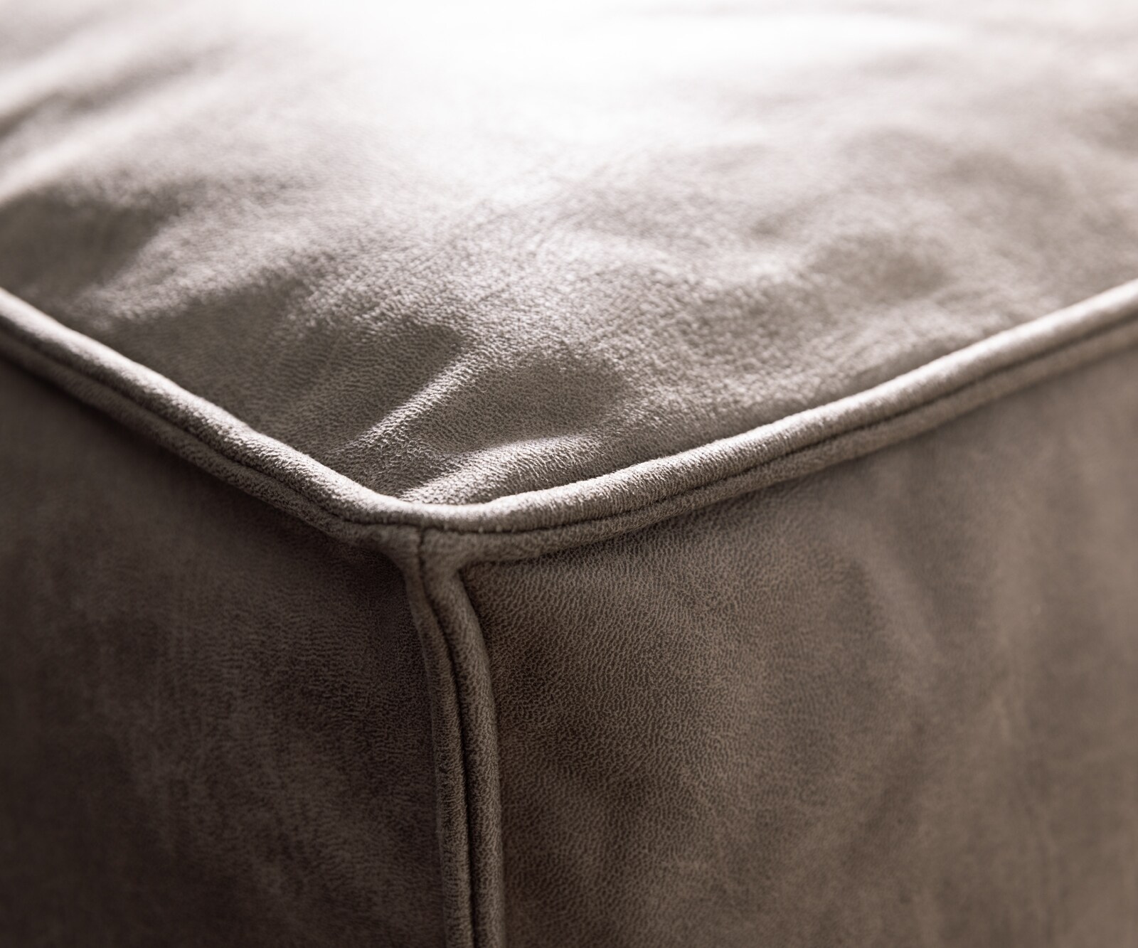 Дневен кът Freestyle 360x290 cm микрофибър сив цвят реколта тръбен шев 4