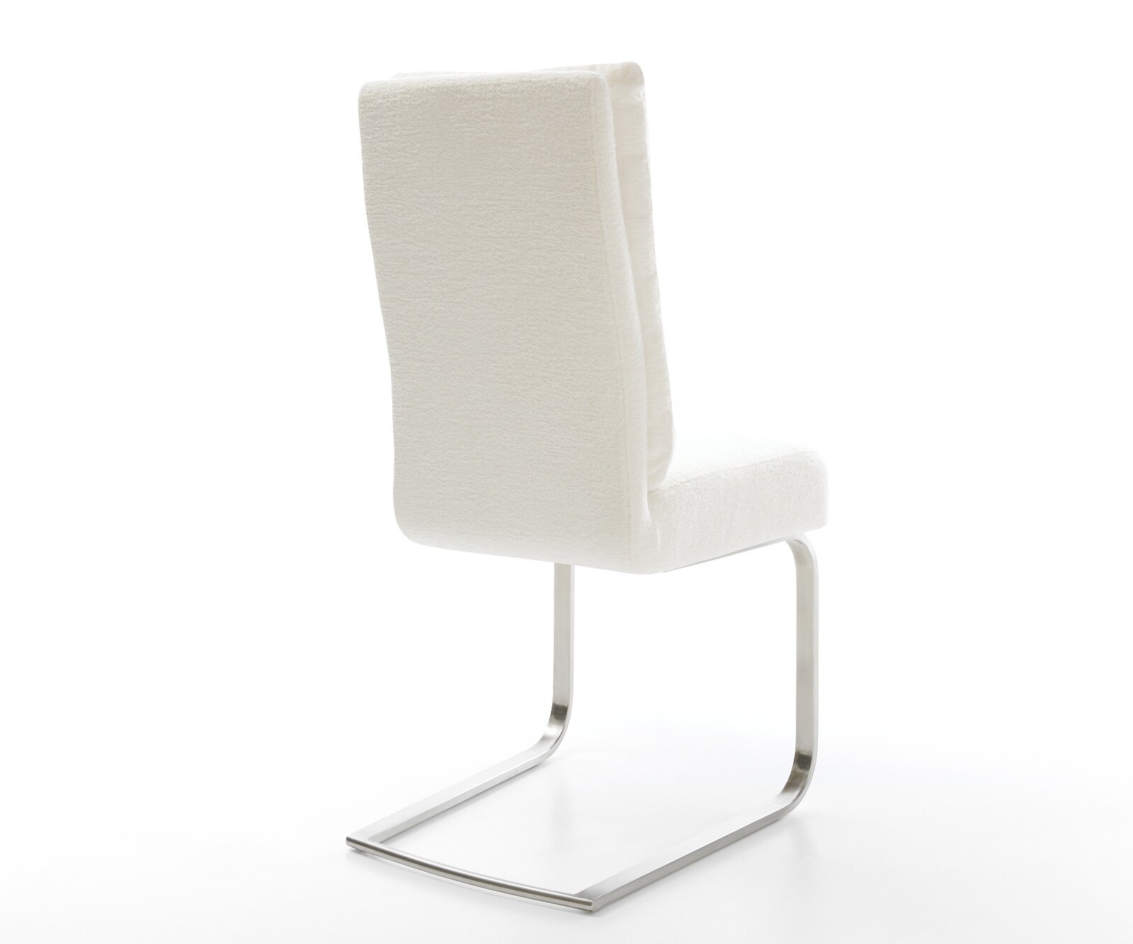 Стол с конзола Pela-Flex Bouclé Soft Beige Стол с конзола с плоска сърцевина от джобни пружини от неръждаема стомана 5