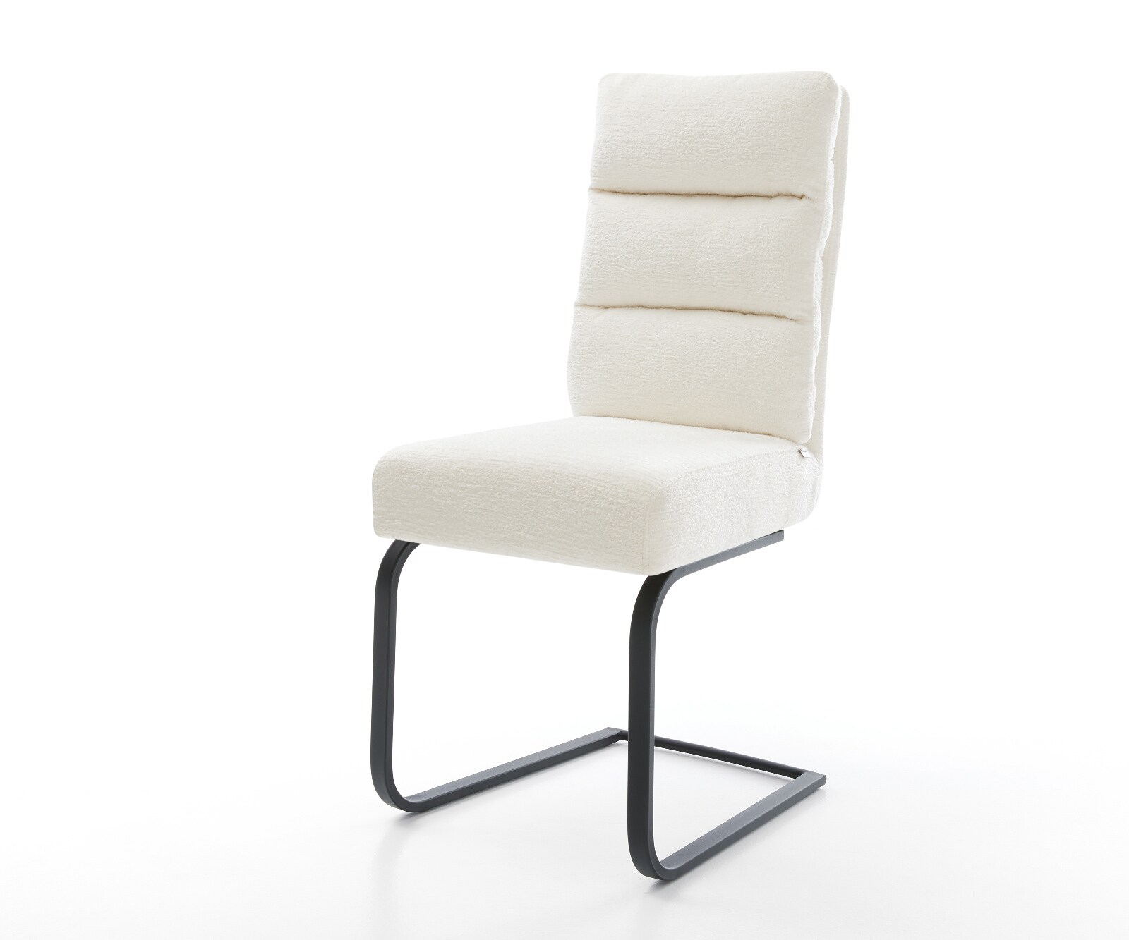 Стол с конзола Pela-Flex Bouclé Soft Beige Стол с конзола плосък Black Pocket spring core