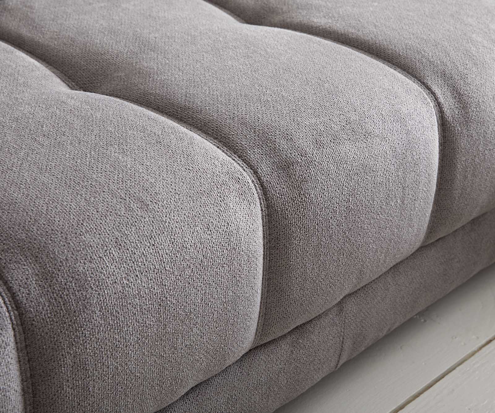 Ъглов диван Josea 300x220 cm микрофибър камък сив Recamiere десен 2