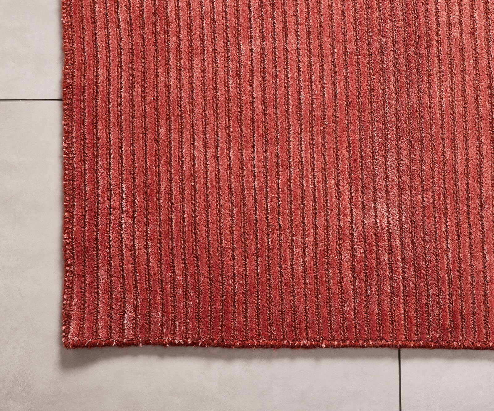 Килим 270x360 cm Червен Ръчно тъкани Basis 3