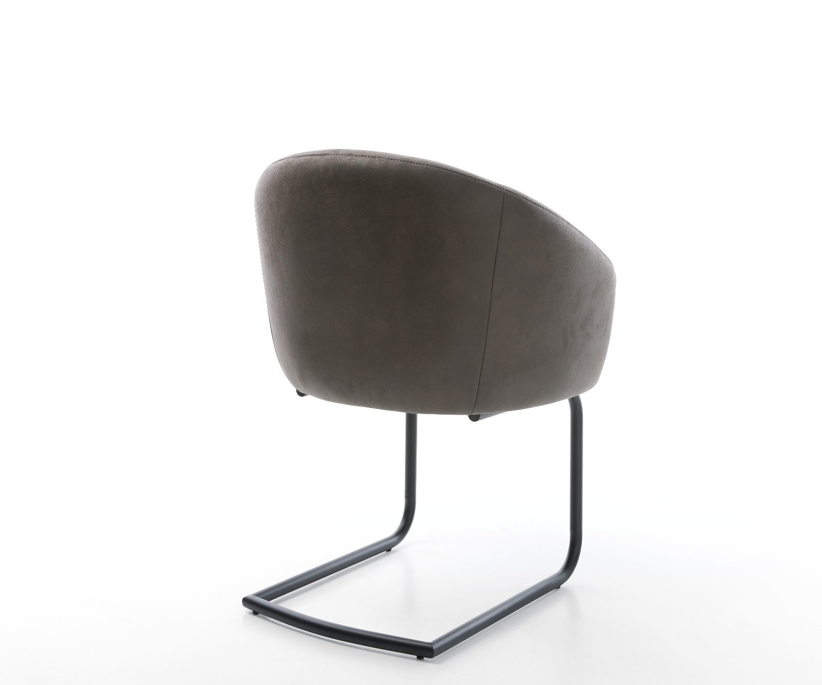 Люлеещ стол с подлакътници Антрацит Винтидж Конзолен крак кръгъл Черен Покет пружина Caja-Flex 5