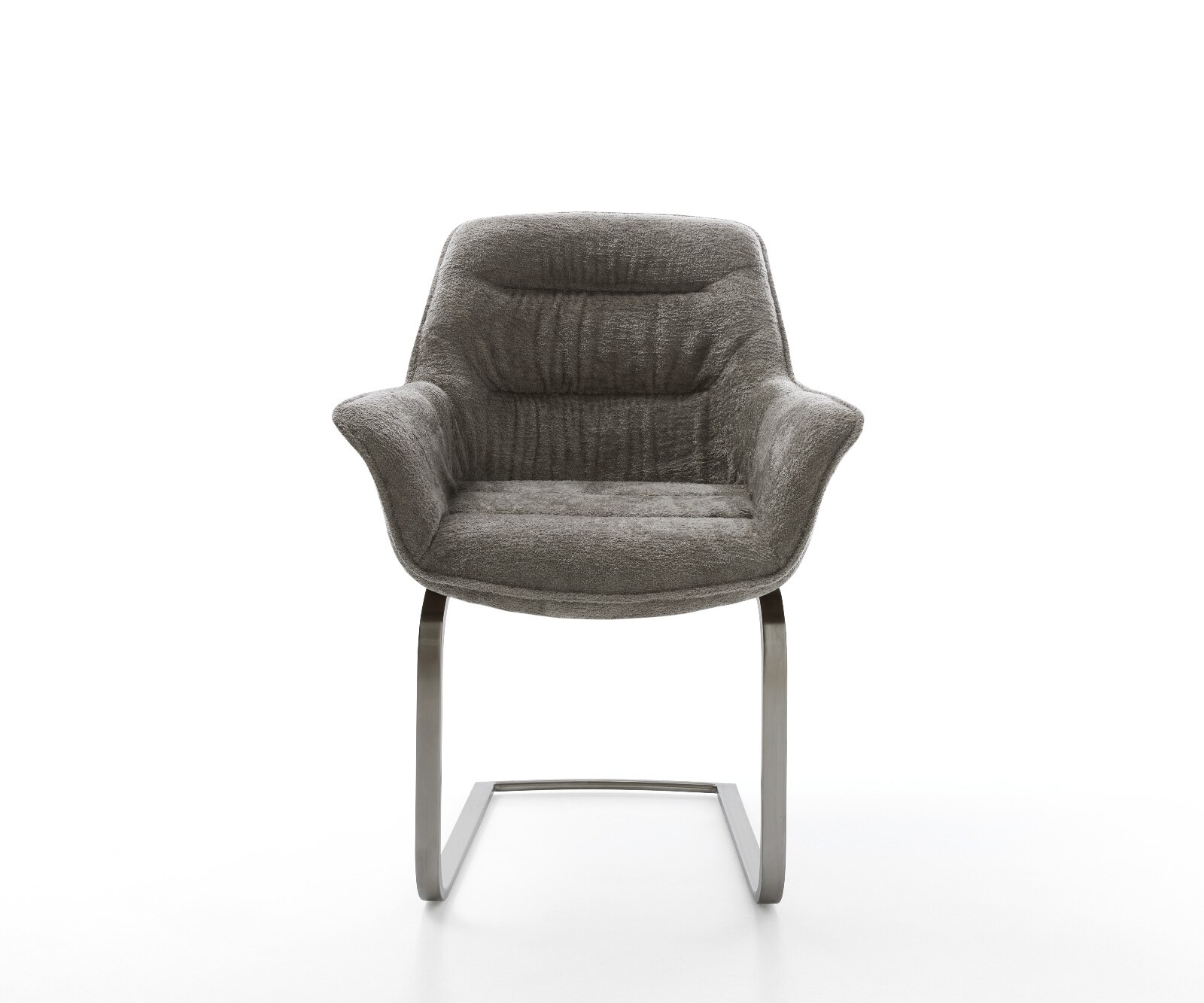 Стол с конзола Kaira-Flex Bouclé Soft Mud Стол с конзола Flat Graphite 1