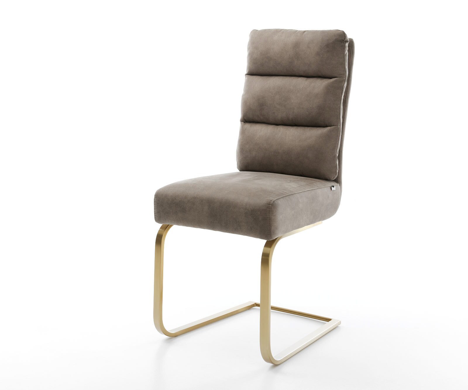 Люлеещ стол Таупе Винтидж Конзолен крак плосък Злато  Покет пружина Pela-Flex