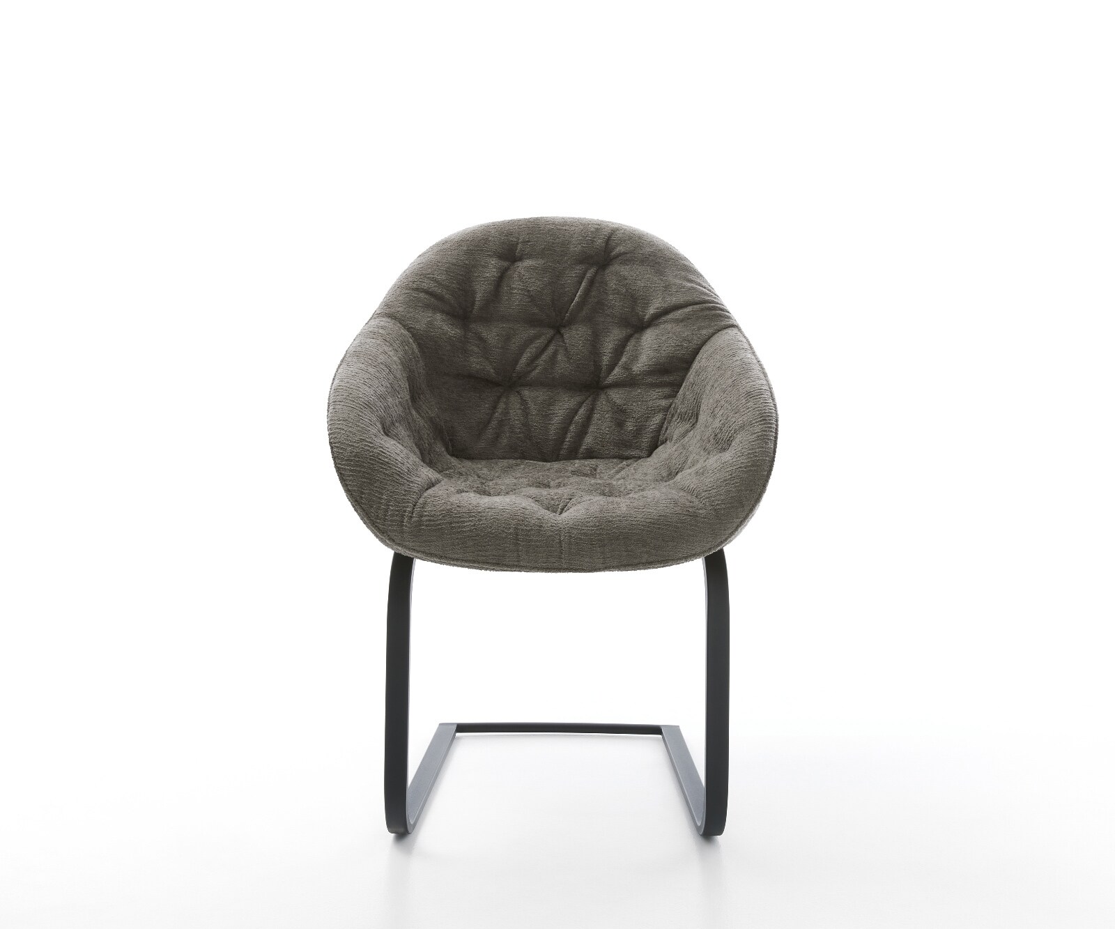 Конзолен стол Gaio-Flex Bouclé Soft Mud Конзолен стол плоско черно 2