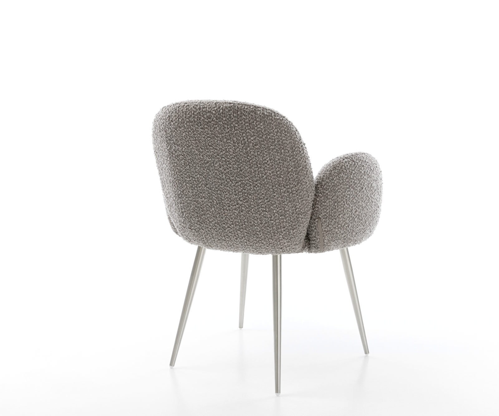 Стол Букле Сребристосив 4-крака Прави Неръждаема стомана Покет пружина Nube-Flex 4