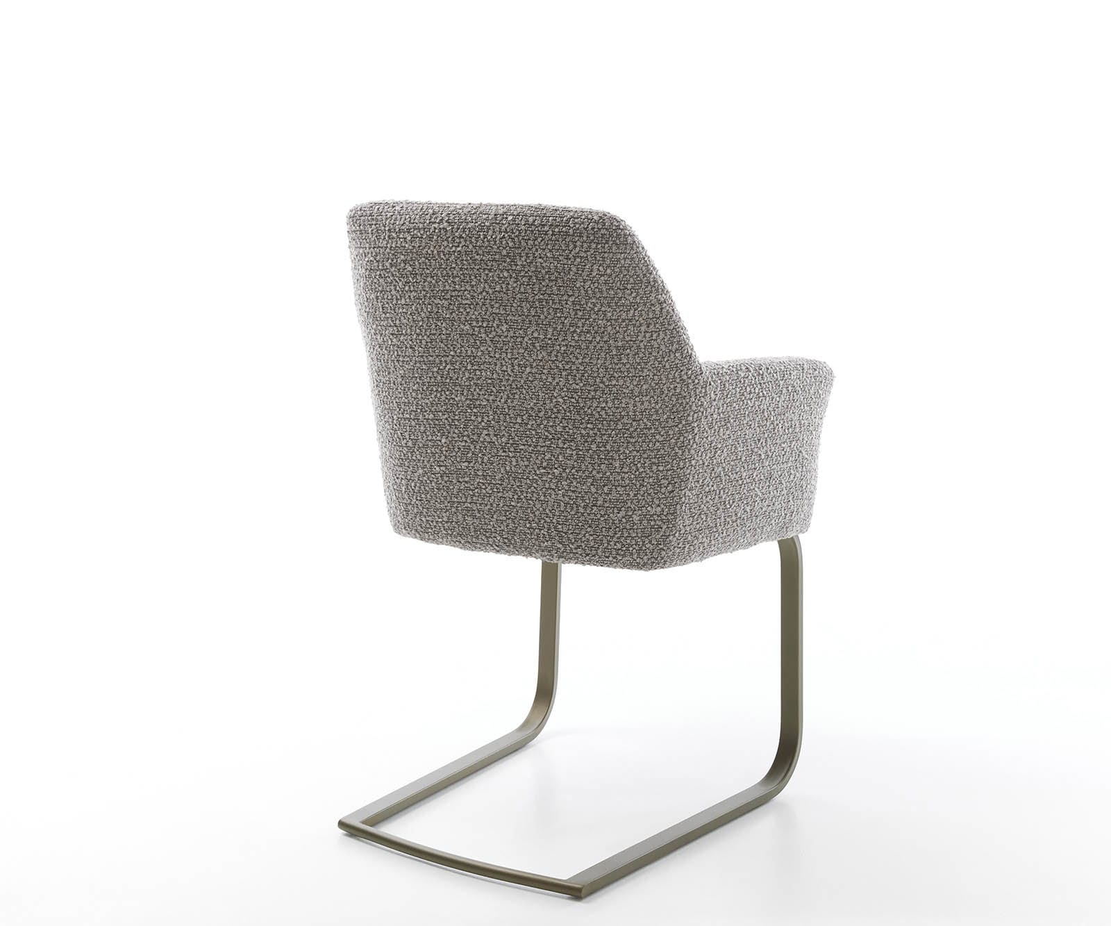 Люлеещ стол с подлакътници Букле Сребристо сив Конзолен крак плосък  Титан Покет пружина Xana-Flex 4 Люлеещ стол с подлакътници Букле Сребристо сив Конзолен крак плосък  Титан Покет пружина Xana-Flex 4