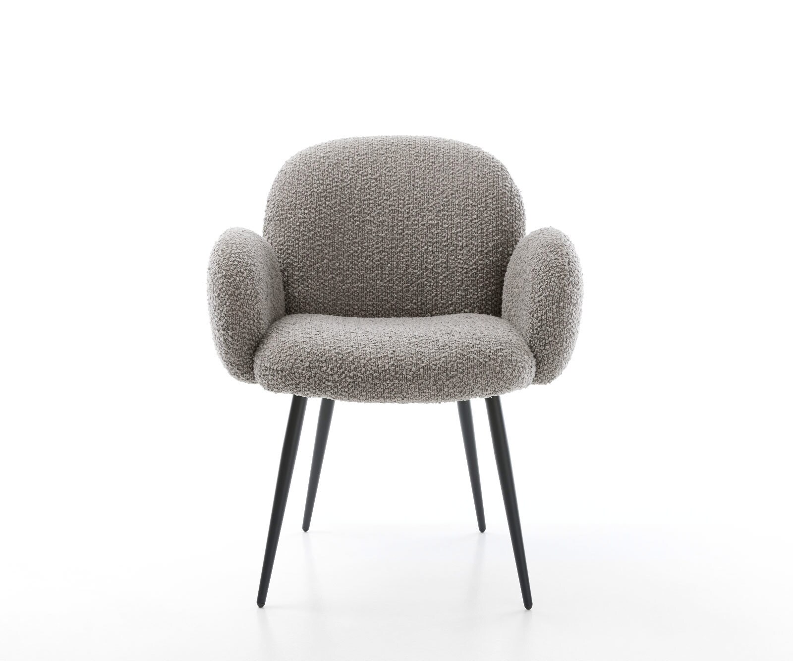 Стол Букле Сребристосив 4-крака Прави Черни Покет пружина Nube-Flex 1