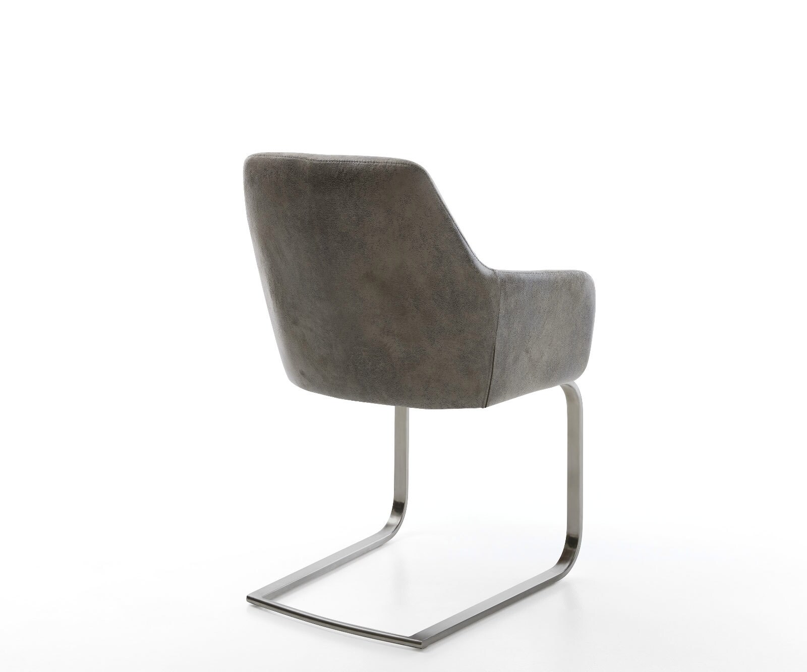 Конзолен стол Pejo-Flex микрофибър сив античен конзолен плосък графит джоб пружина сърцевина 5