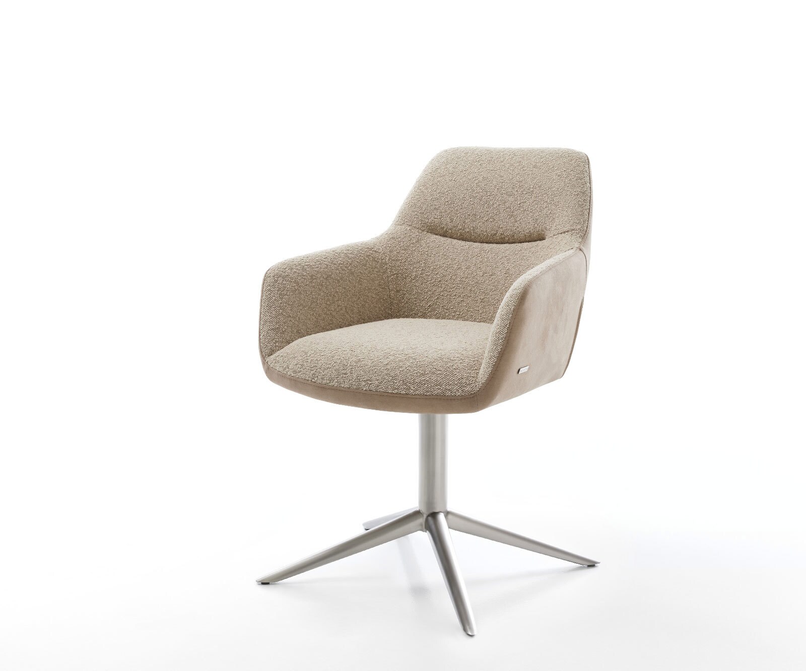 Въртящ се стол Pejo-Flex микс от материали кална основа неръждаема стомана 360° въртяща се люлееща се функция сърцевина от джобни пружини