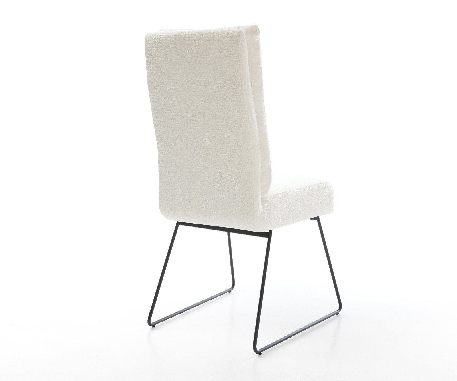 Стол за хранене Pela-Flex Bouclé Soft Beige Основа от шейни Черно Ядро от джобни пружини 4