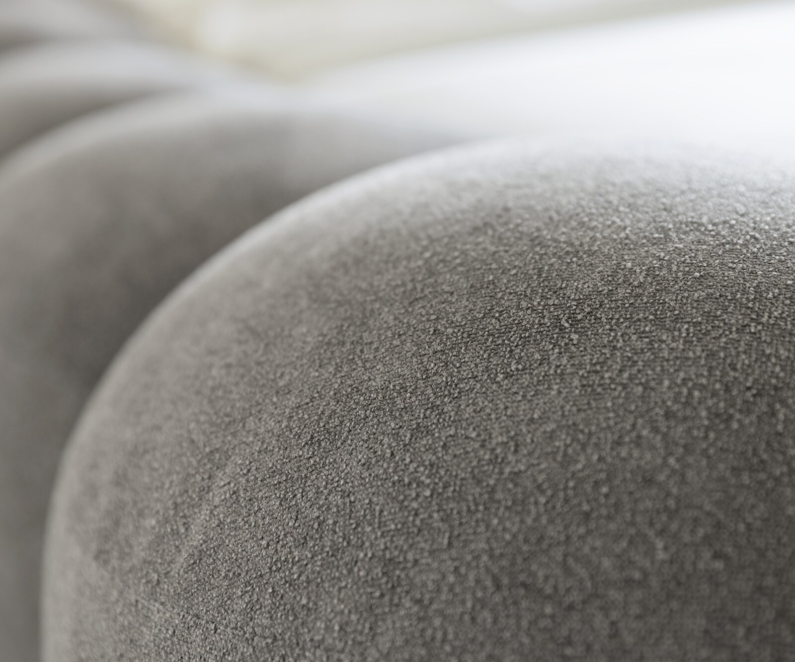 Тапицирана рамка за легло Perlla 180x200 cm текстурирана тъкан меко сиво 3