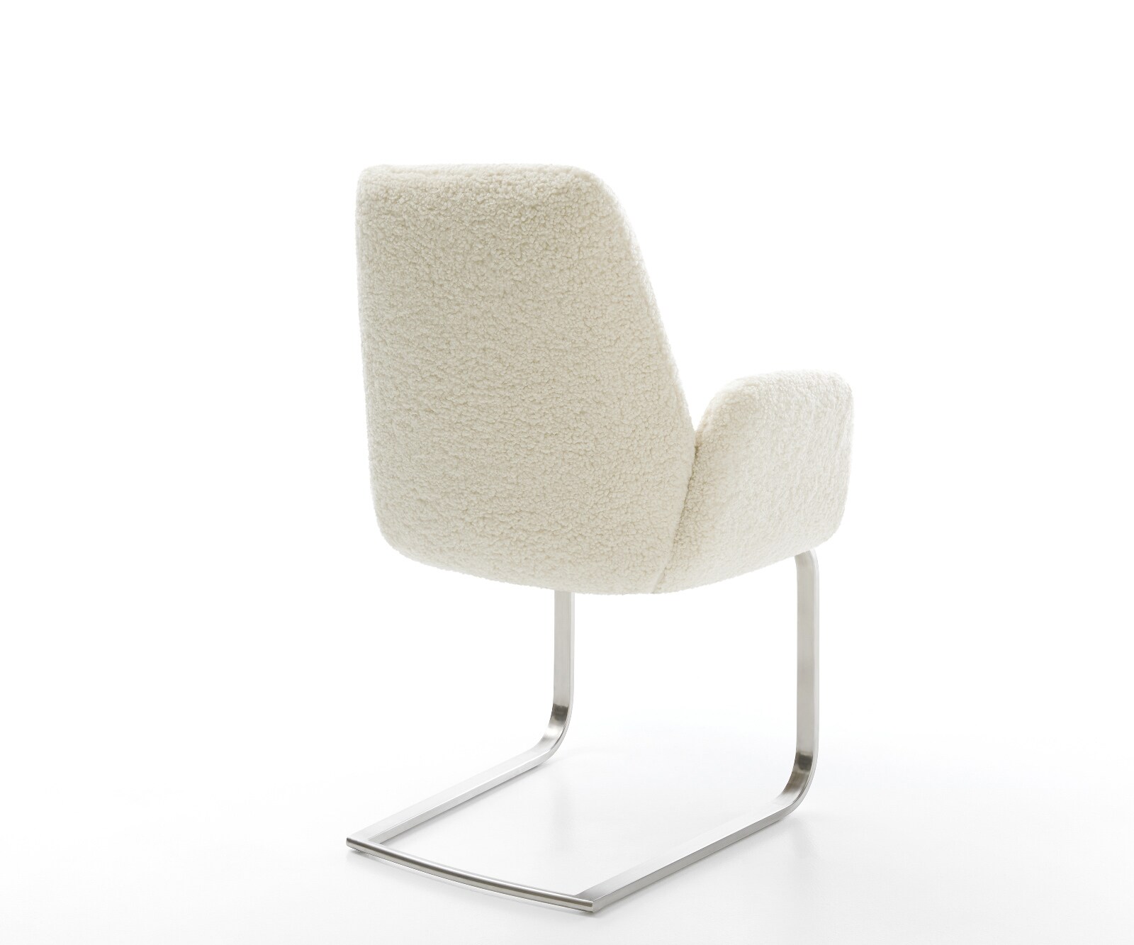 Стол с конзола Zoa-Flex teddy плат бежов стол с конзола плосък джоб пружина сърцевина от неръждаема стомана 4