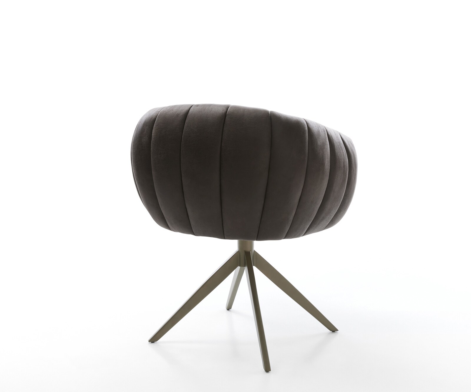 Въртящ се стол Jada-Flex микрофибър антрацит винтидж кръстосана рамка широк ефект покритие титан 360° въртене люлееща се функция сърцевина от джобни пружини 4