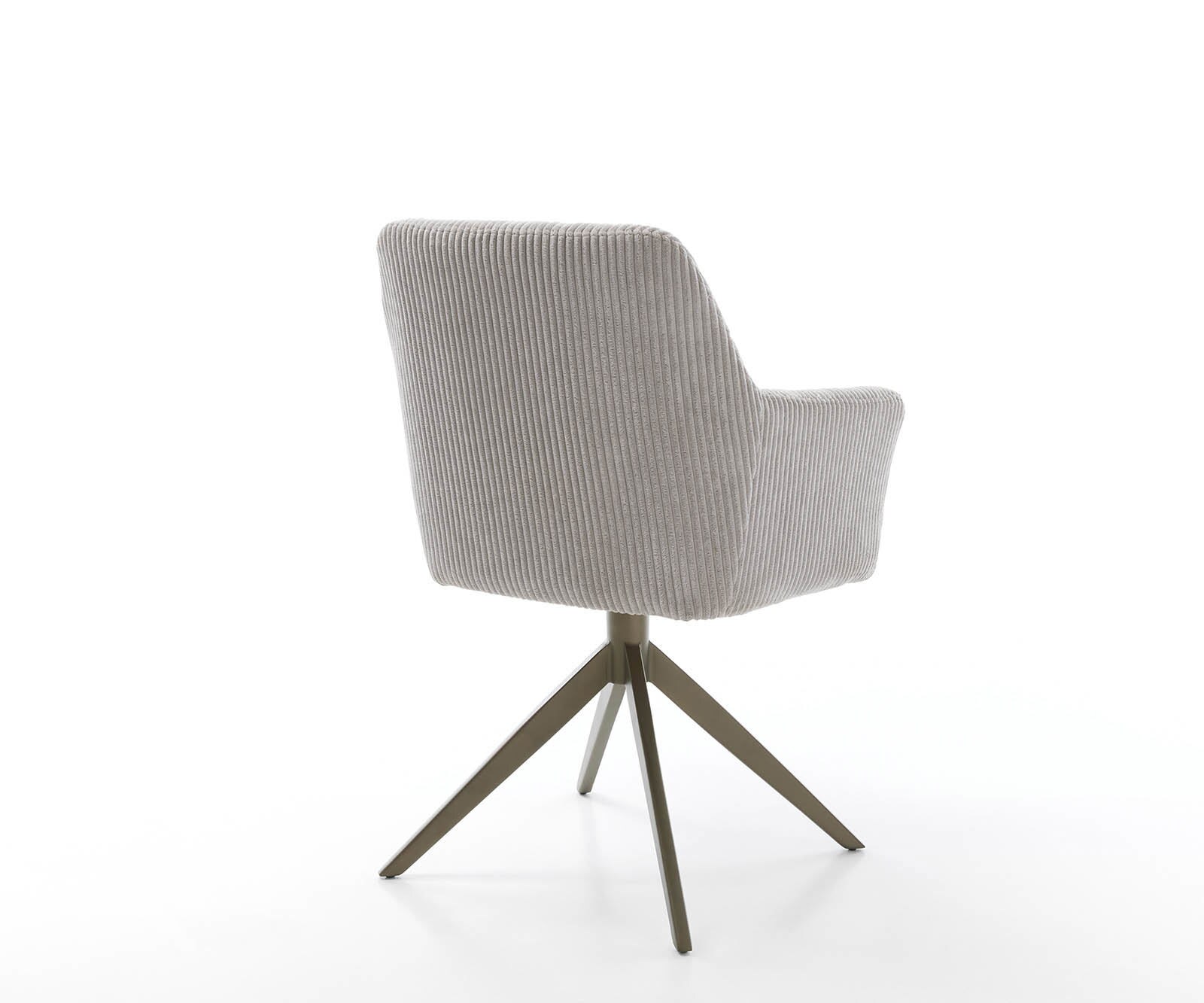 Врътящ се стол с подлакътници Корд СребристСив Конус крак плосък  Titan 360° въртящ се Покет пружина Xana-Flex 4 Врътящ се стол с подлакътници Корд СребристСив Конус крак плосък  Titan 360° въртящ се Покет пружина Xana-Flex 4