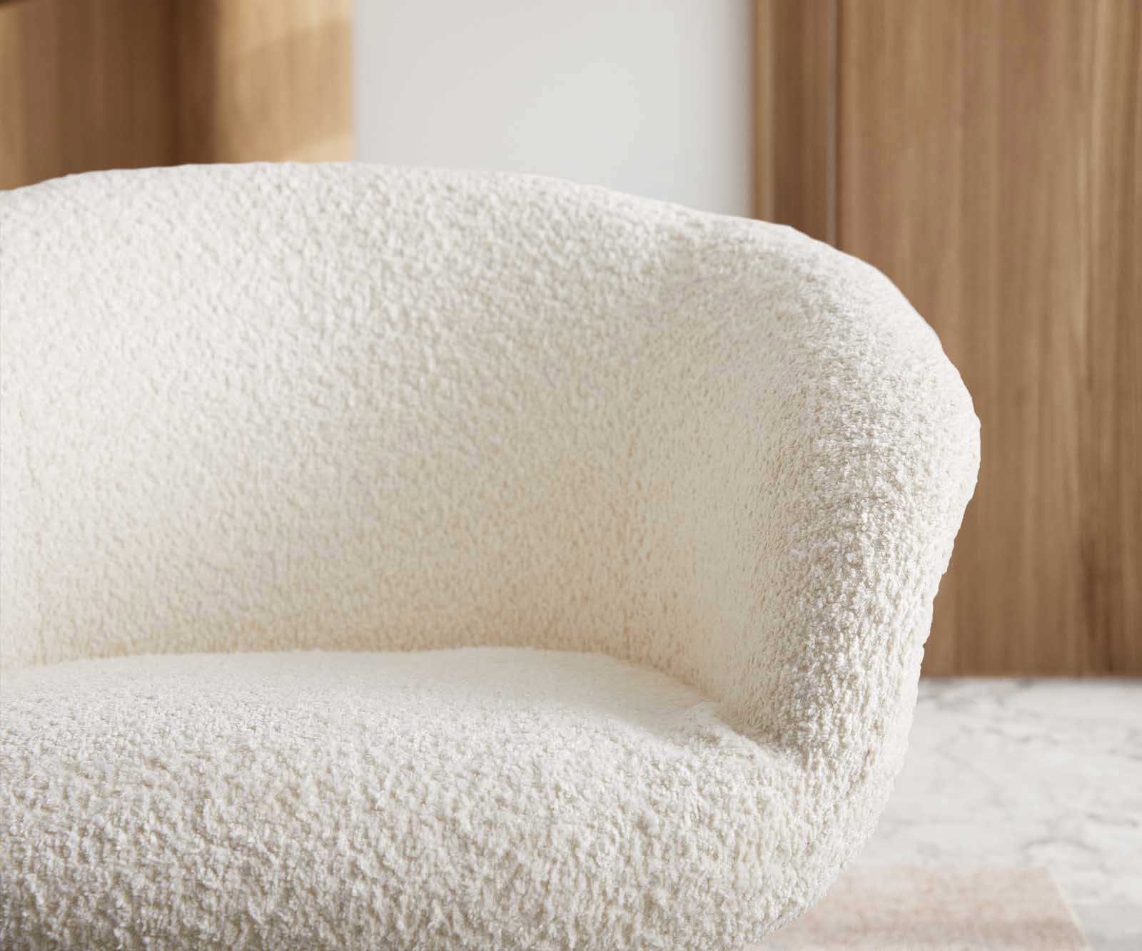 Люлеещ стол с подлакътници Букле Бял Конзолен крак плосък Неръждаема стомана Покет пружина Caja-Flex 3 Люлеещ стол с подлакътници Букле Бял Конзолен крак плосък Неръждаема стомана Покет пружина Caja-Flex 3