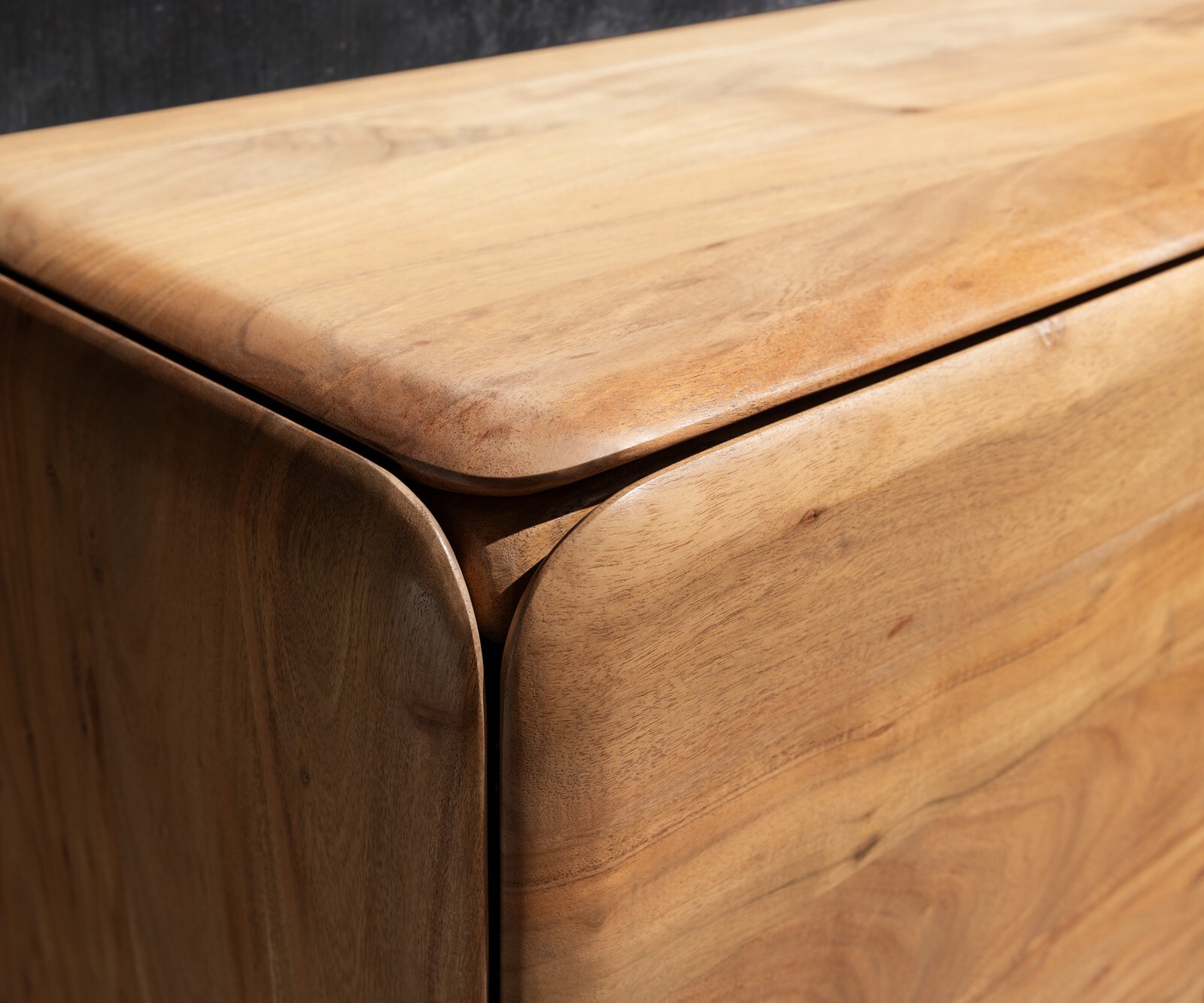 ТВ шкаф Shavani 220 см акация натурална 4 врати плаващи 4 ТВ шкаф Shavani 220 см акация натурална 4 врати плаващи 4