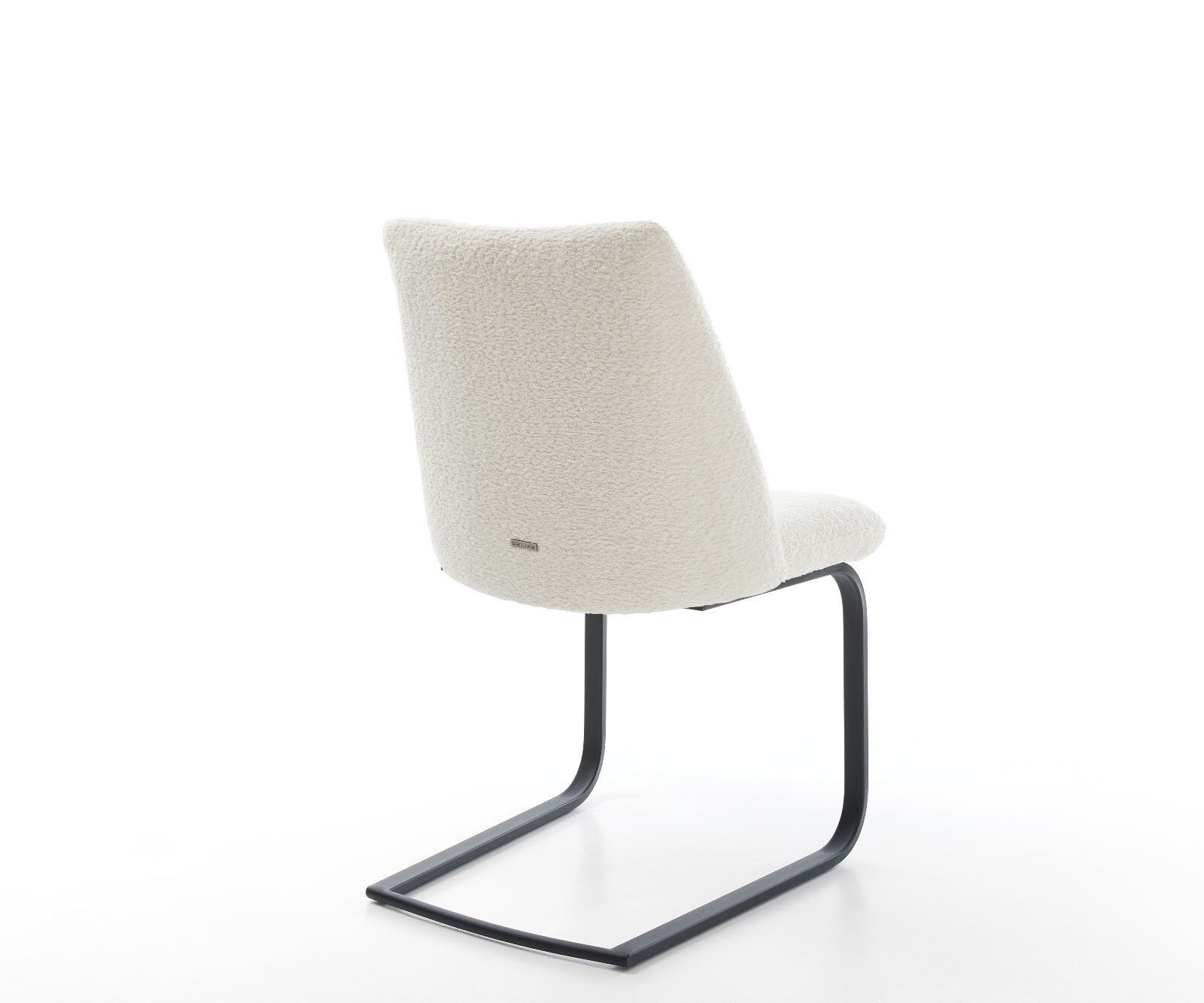 Люлеещ стол Букле Бял Конзолен крак плосък Черен Покет пружина Elso-Flex 5