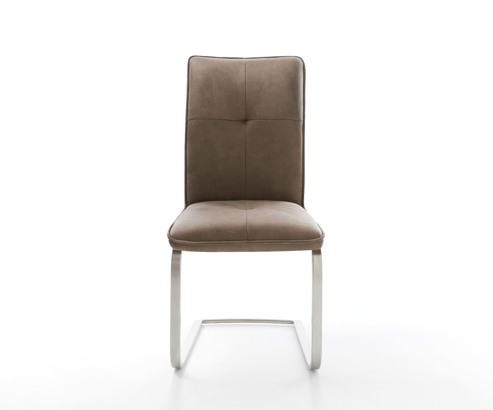 Люлеещ стол Таупе Винтидж Конзолен крак плосък Неръждаема стомана  Вълнообразна пружинна с-ма Maddy-Flex 1 Люлеещ стол Таупе Винтидж Конзолен крак плосък Неръждаема стомана  Вълнообразна пружинна с-ма Maddy-Flex 1