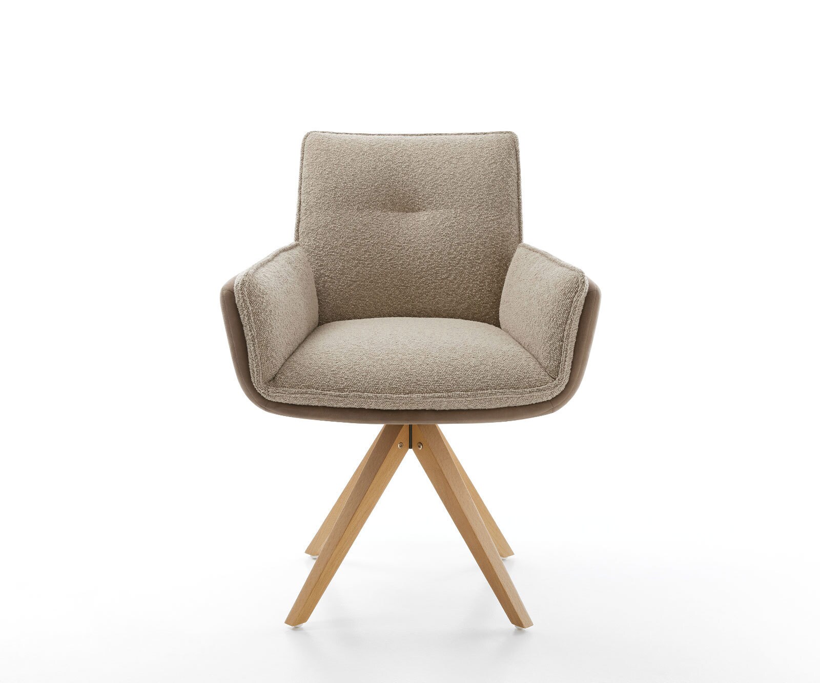 Въртящ се стол Nela-Flex материал микс дървена рамка 180° въртяща се 1 Въртящ се стол Nela-Flex материал микс дървена рамка 180° въртяща се 1