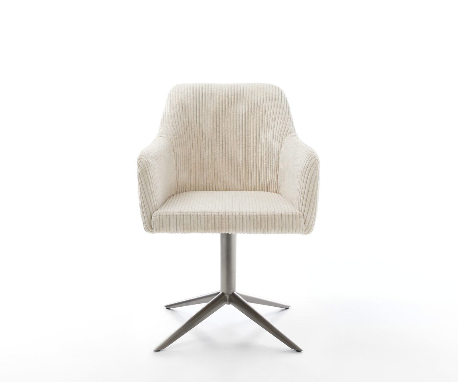 Въртящ се стол Greg-Flex Cord Бежов Графитна основа Завъртане на 360° Люлееща се функция Ядро от джобни пружини 1