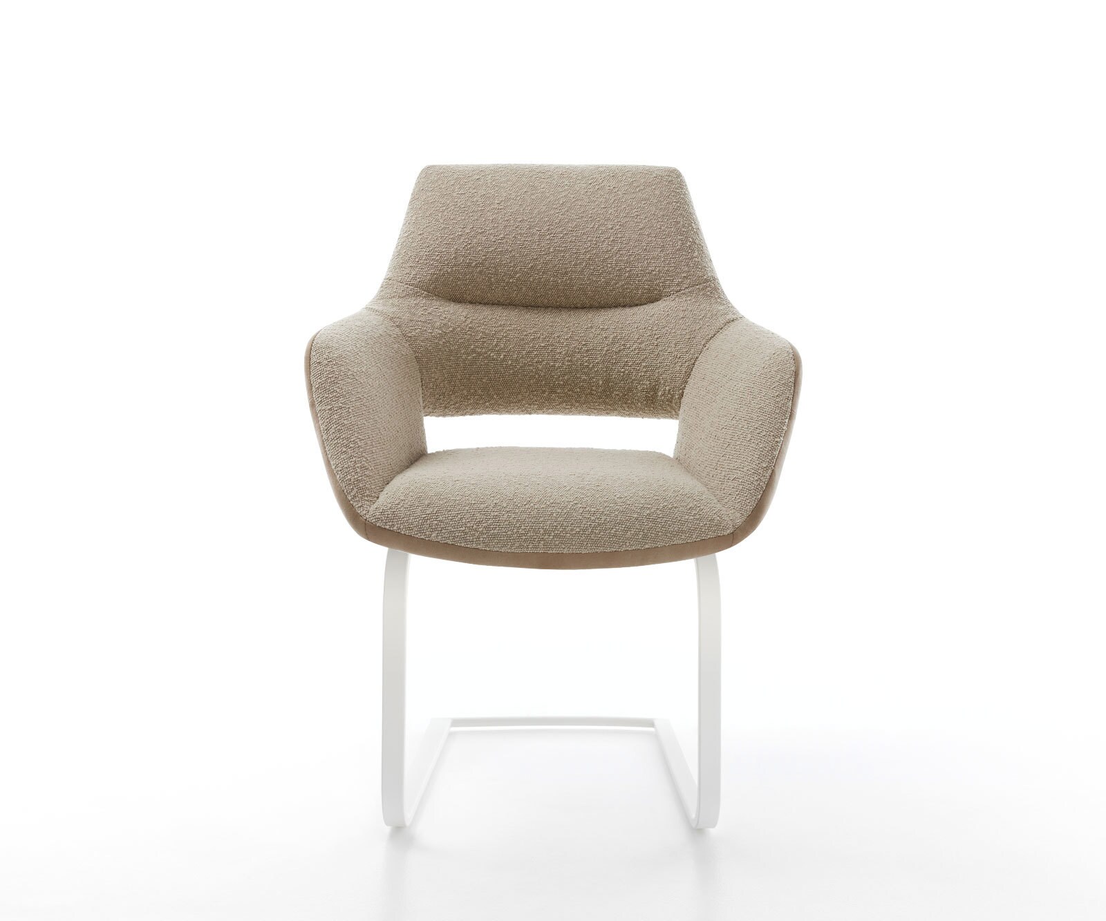 Yago-Flex конзолен стол с подлакътници материал микс кал конзолен стол плосък бял 2