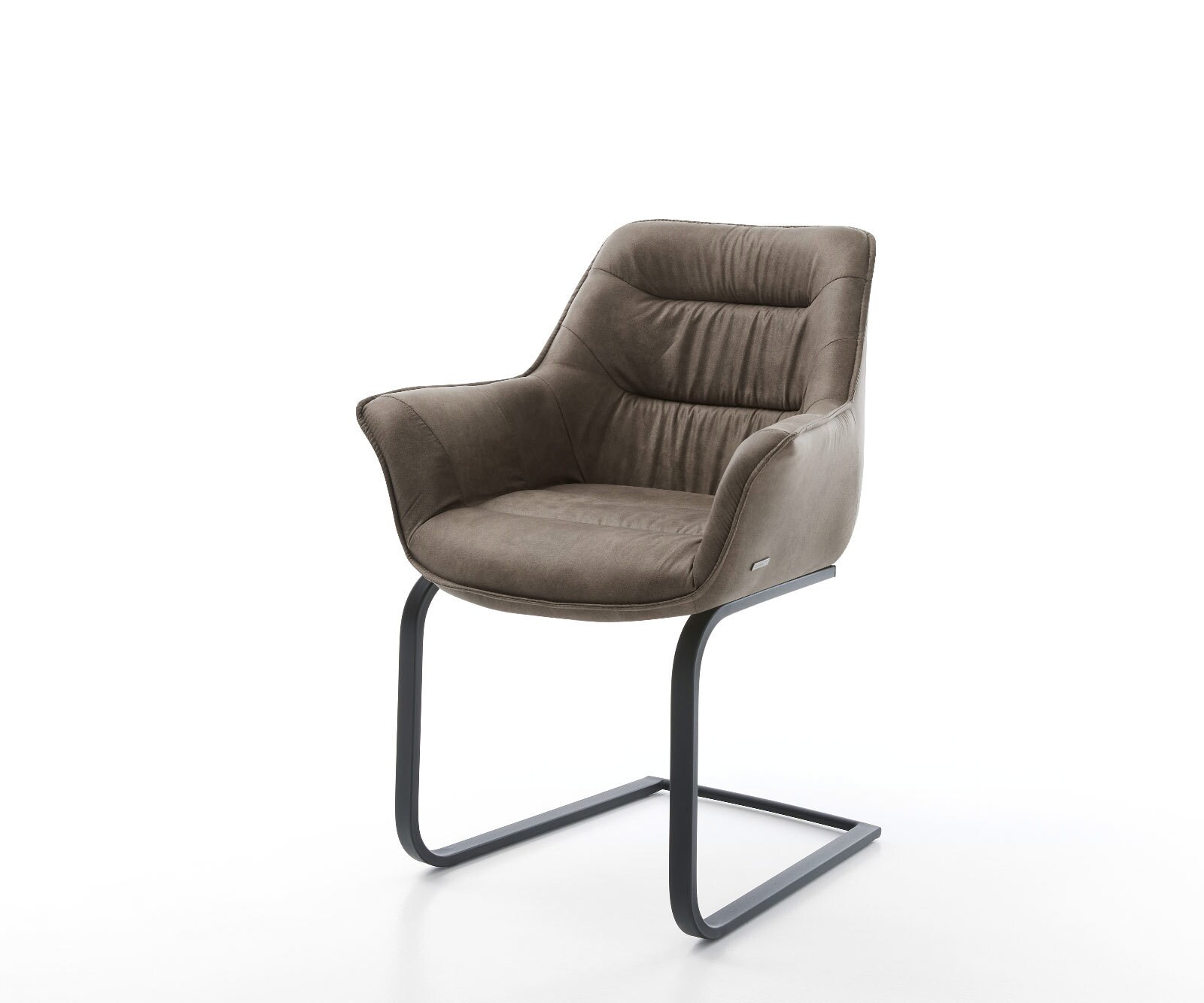 Люлеещ стол Таупе Винтидж Конзолен крак плосък Черен Kaira-Flex 1