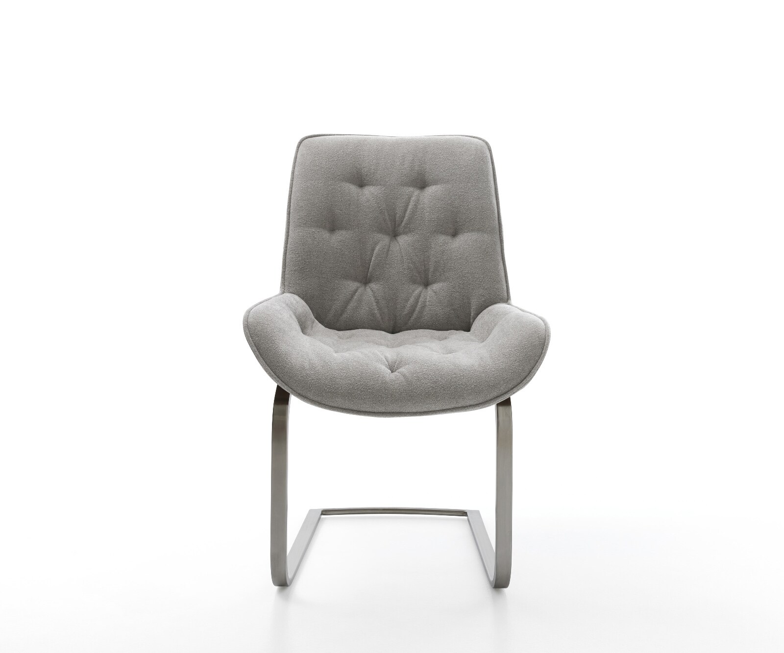 Конзолен стол Taimi-Flex текстурирана тъкан меко сиво Конзолен стол плосък графит 1