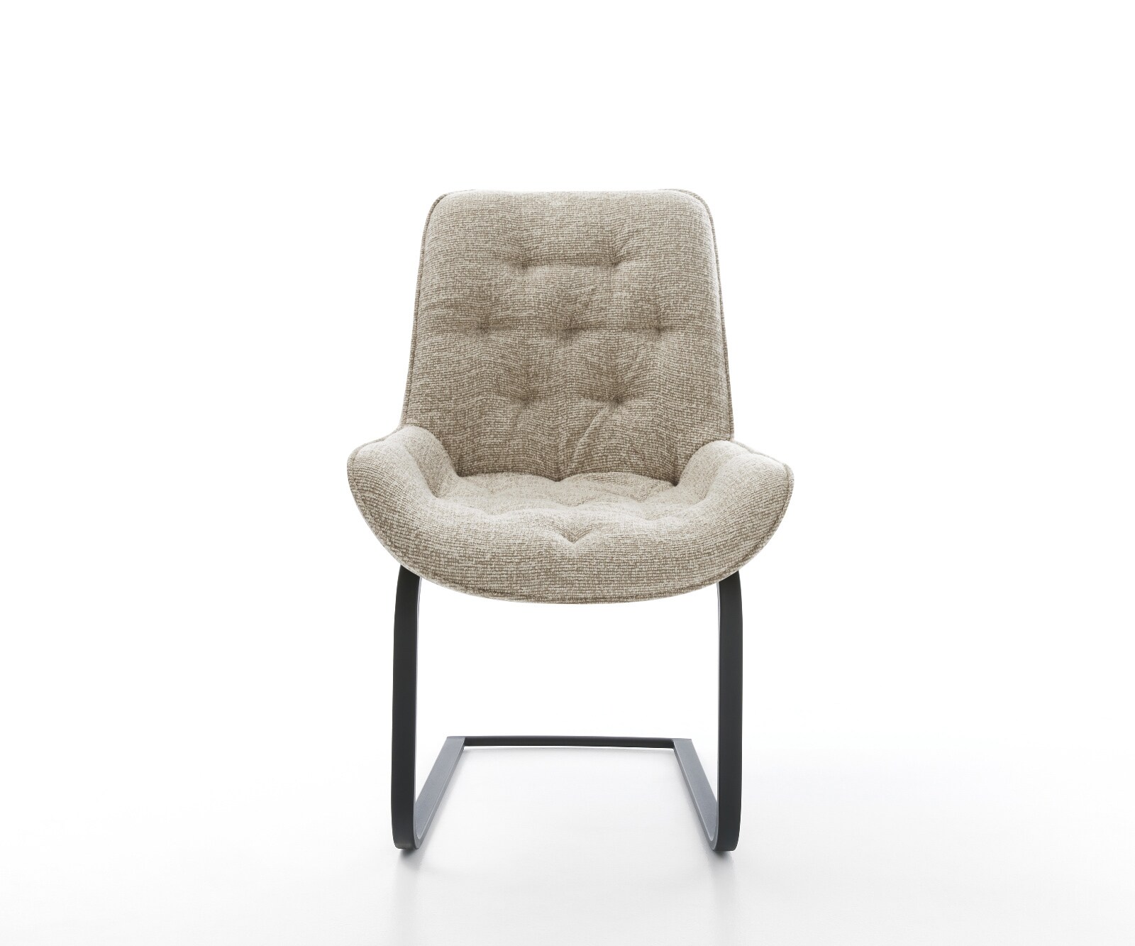 Конзолен стол Taimi-Flex тъкан Soft Beige Конзолен стол плосък Black 1