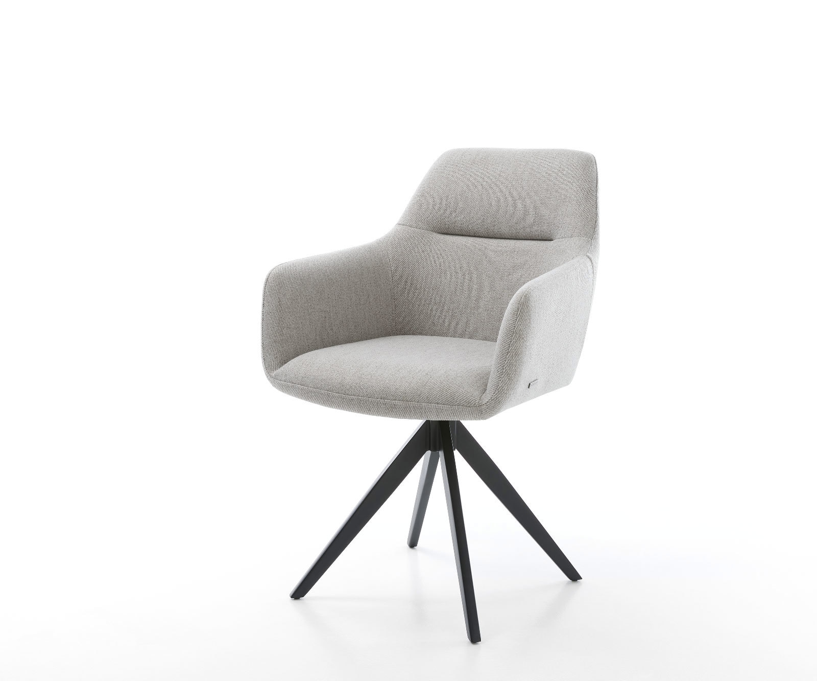 Врътящ се стол Ивици СветлоСив Конус крак  Черен 180° въртящ се Pejo-Flex Врътящ се стол Ивици СветлоСив Конус крак  Черен 180° въртящ се Pejo-Flex