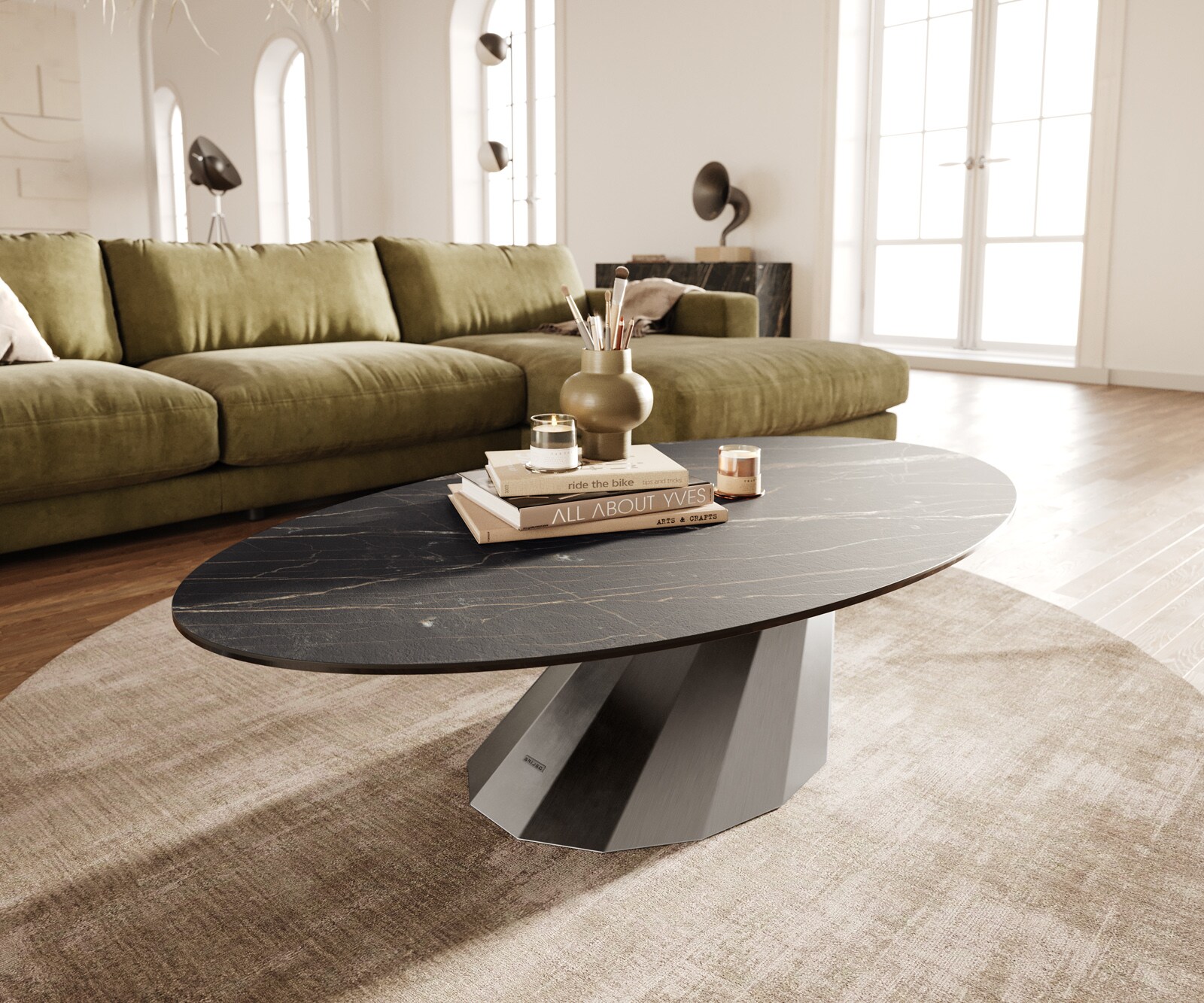 Couchtisch Edge Keramik Oval 3