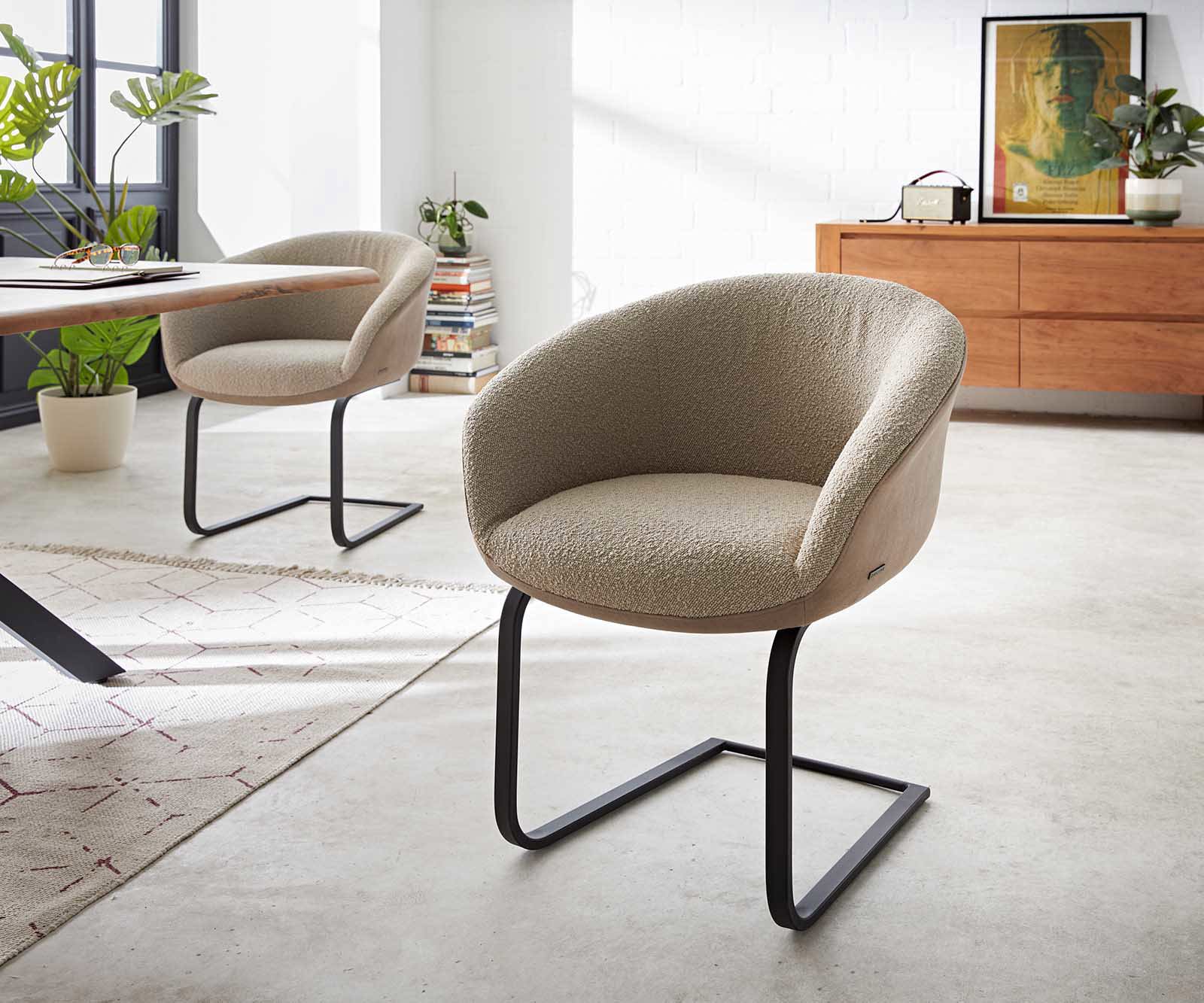 Люлеещ стол с подлакътници Микс от дамаски Сиво-Кафяв Конзолен крак плосък Черен Покет пружина Vinka-Flex Люлеещ стол с подлакътници Микс от дамаски Сиво-Кафяв Конзолен крак плосък Черен Покет пружина Vinka-Flex