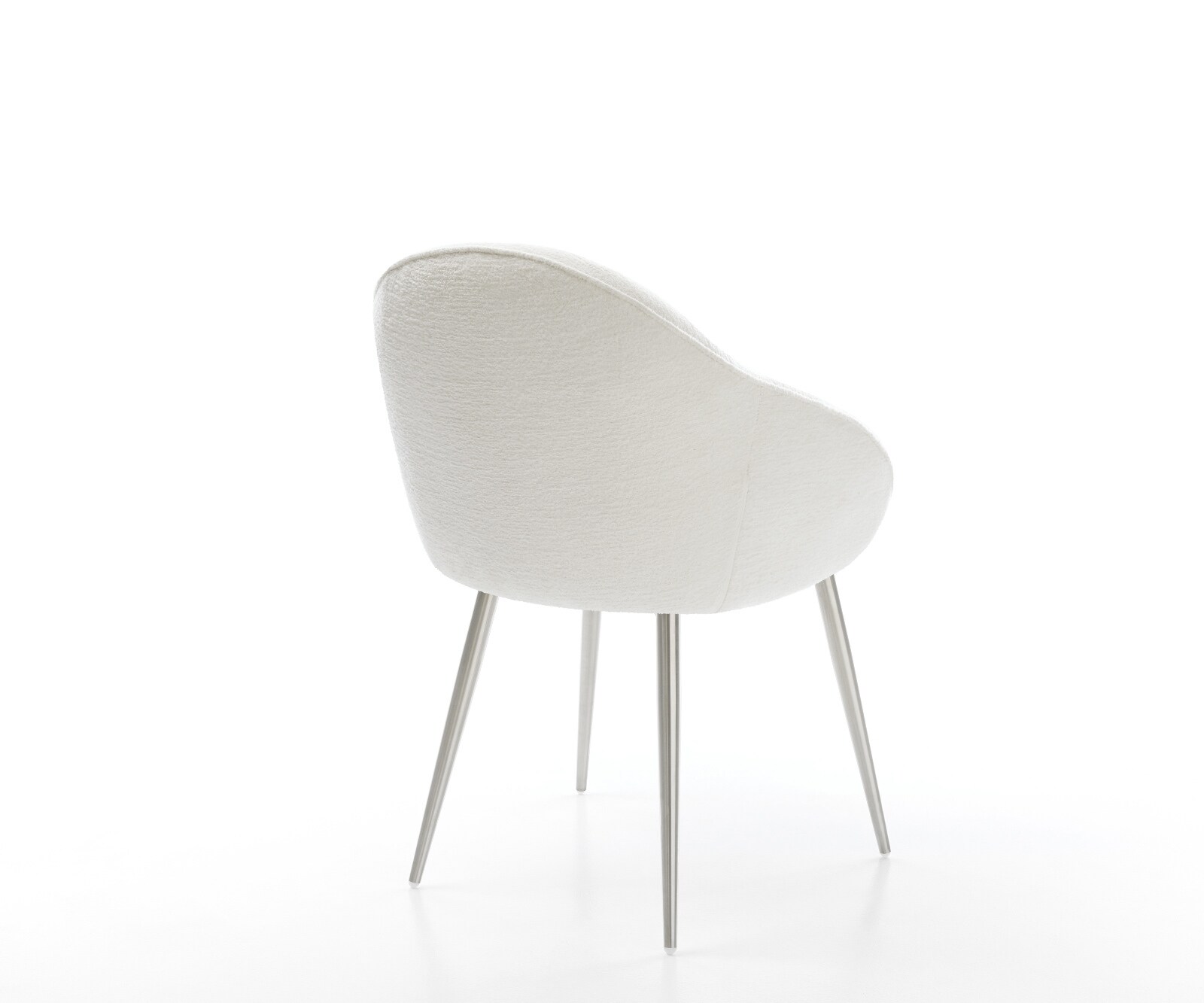 Трапезен стол Gaio-Flex Bouclé Soft Beige 4-футов конусен стол от неръждаема стомана 5