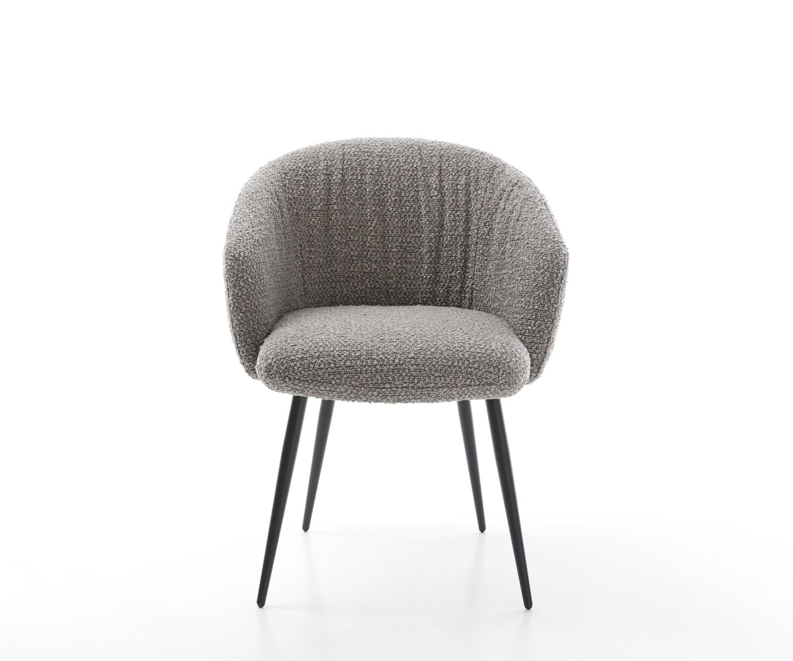 Стол Букле Сребристосив 4-крака Прави Черни Покет пружина Caja-Flex 2